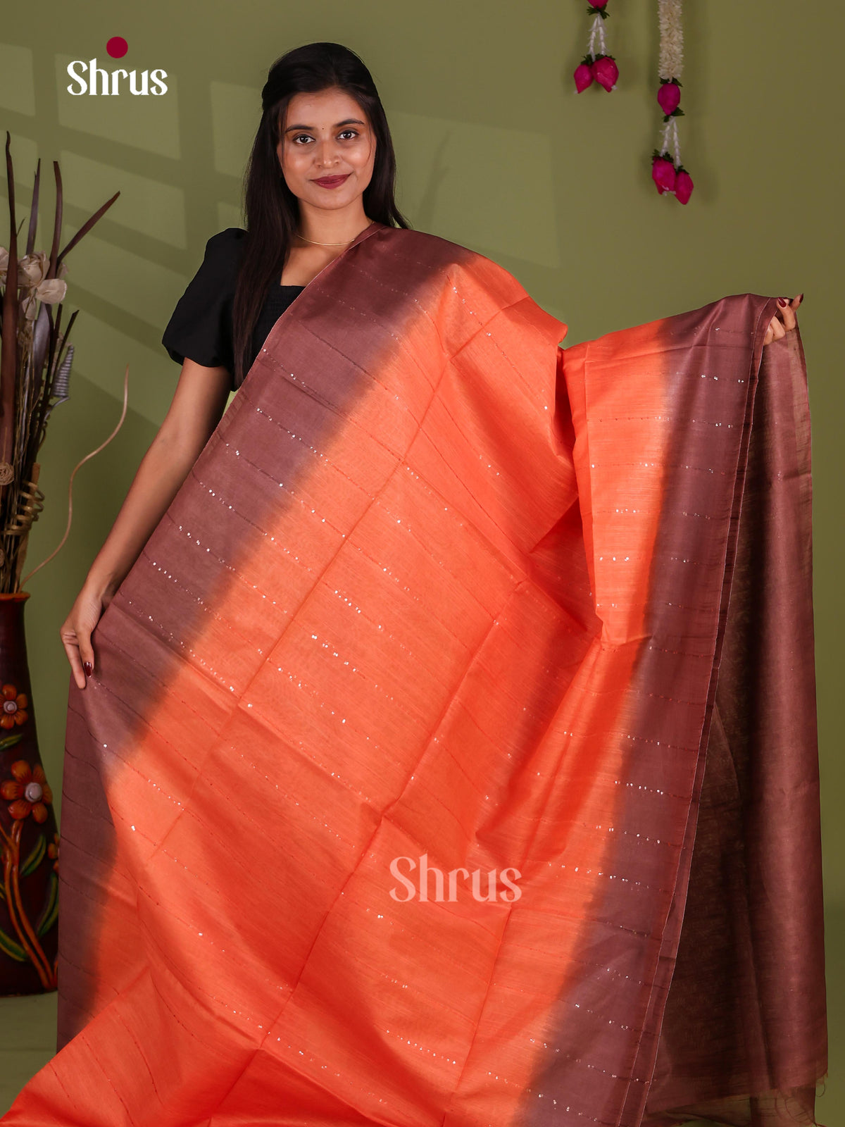 Zari Semi Tussar Saree - EJ13425