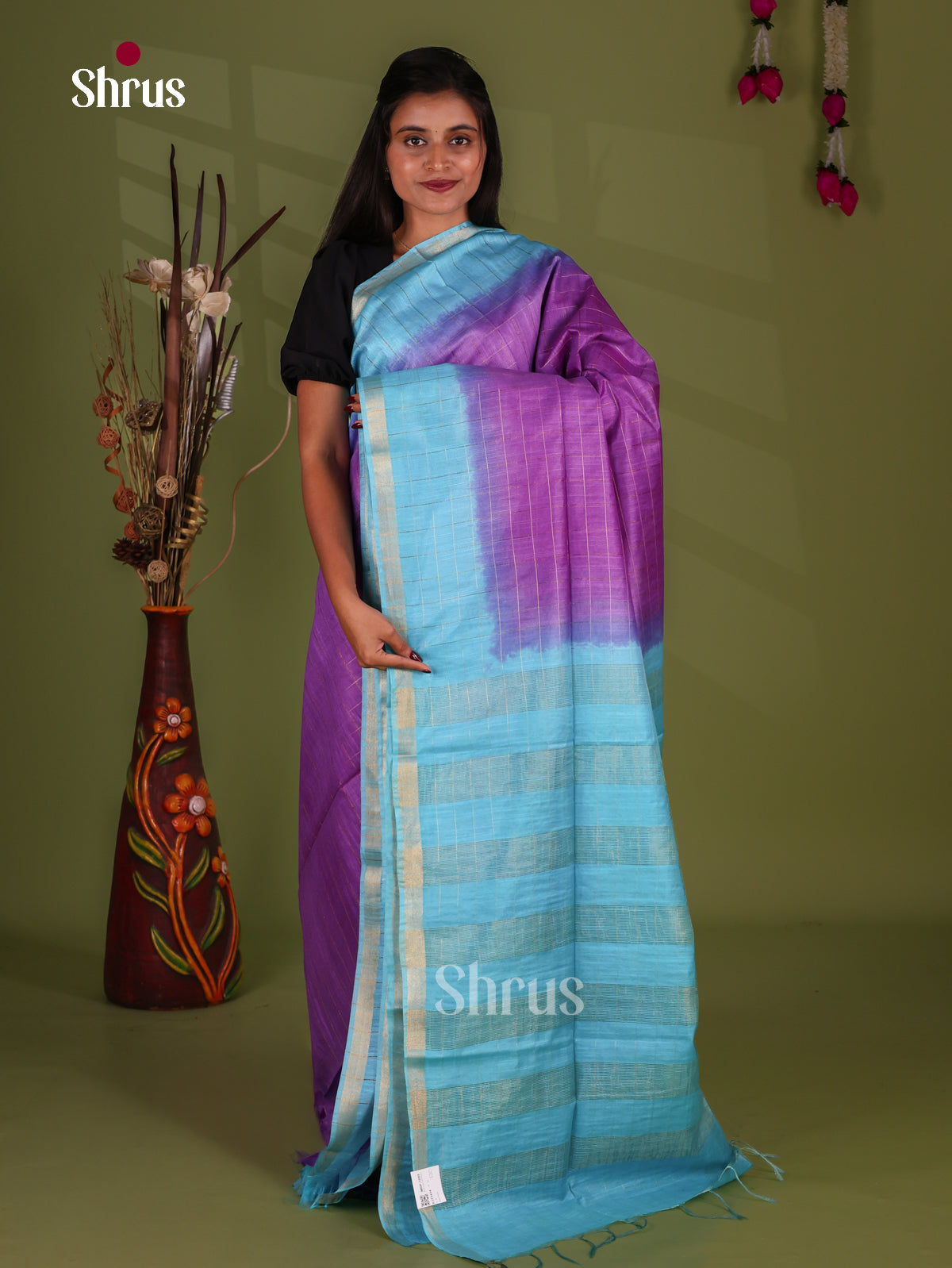 Semi Tissue Saree - EJ13434