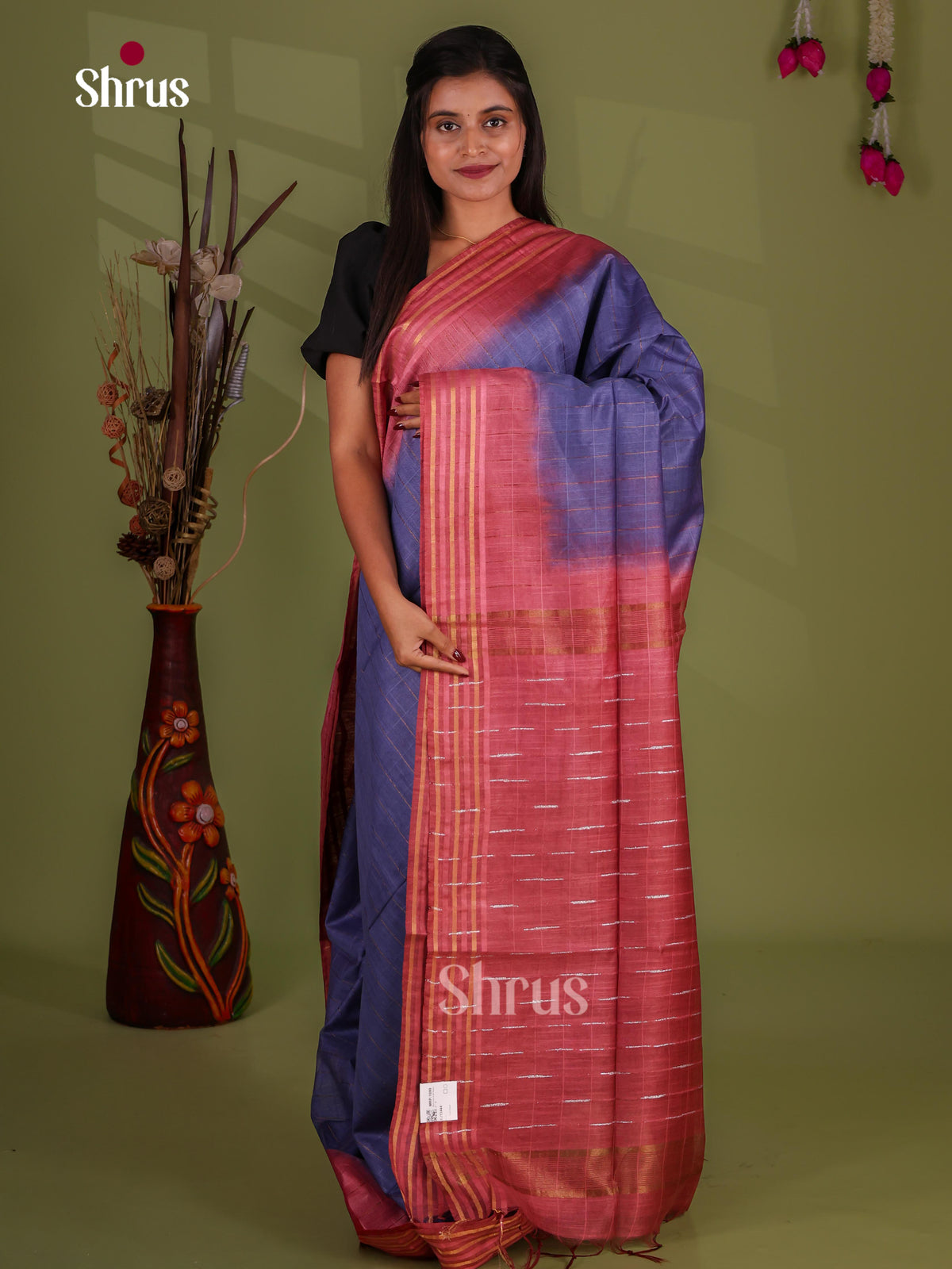 Zari Semi Tussar Saree - EJ13444