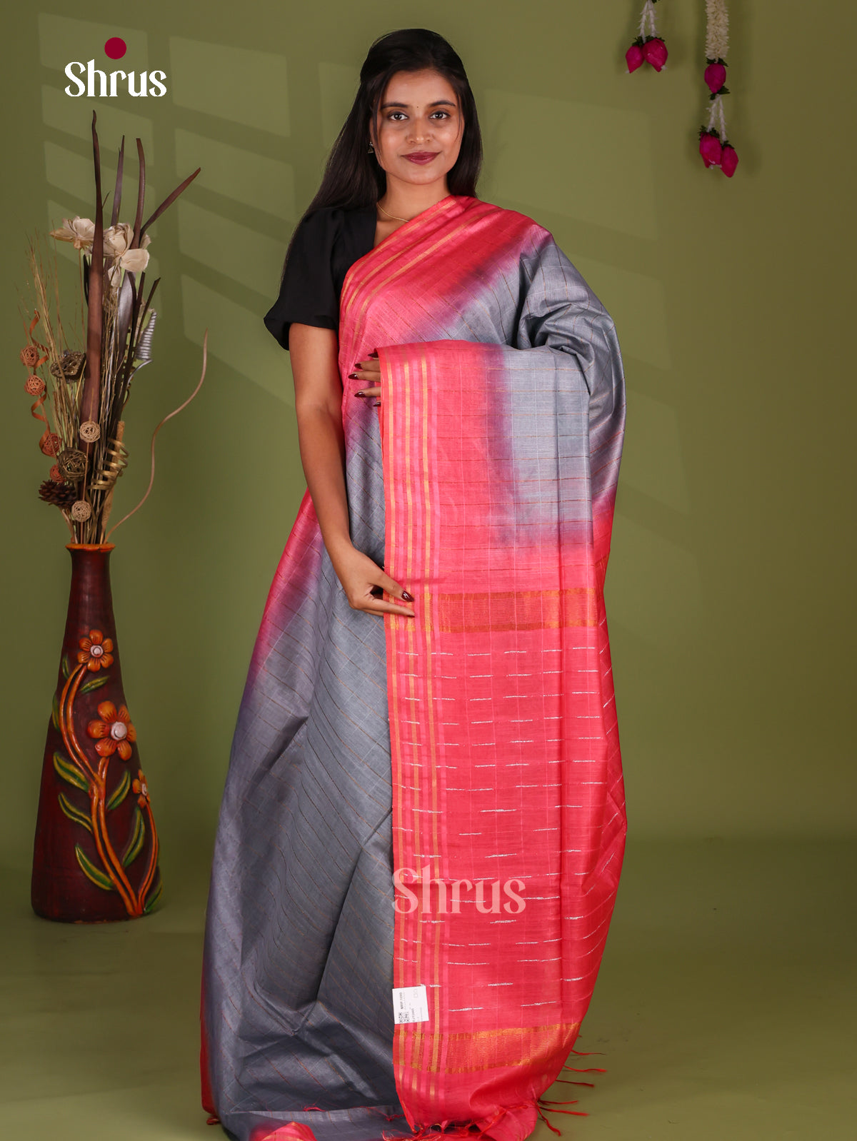 Zari Semi Tussar Saree - EJ13445