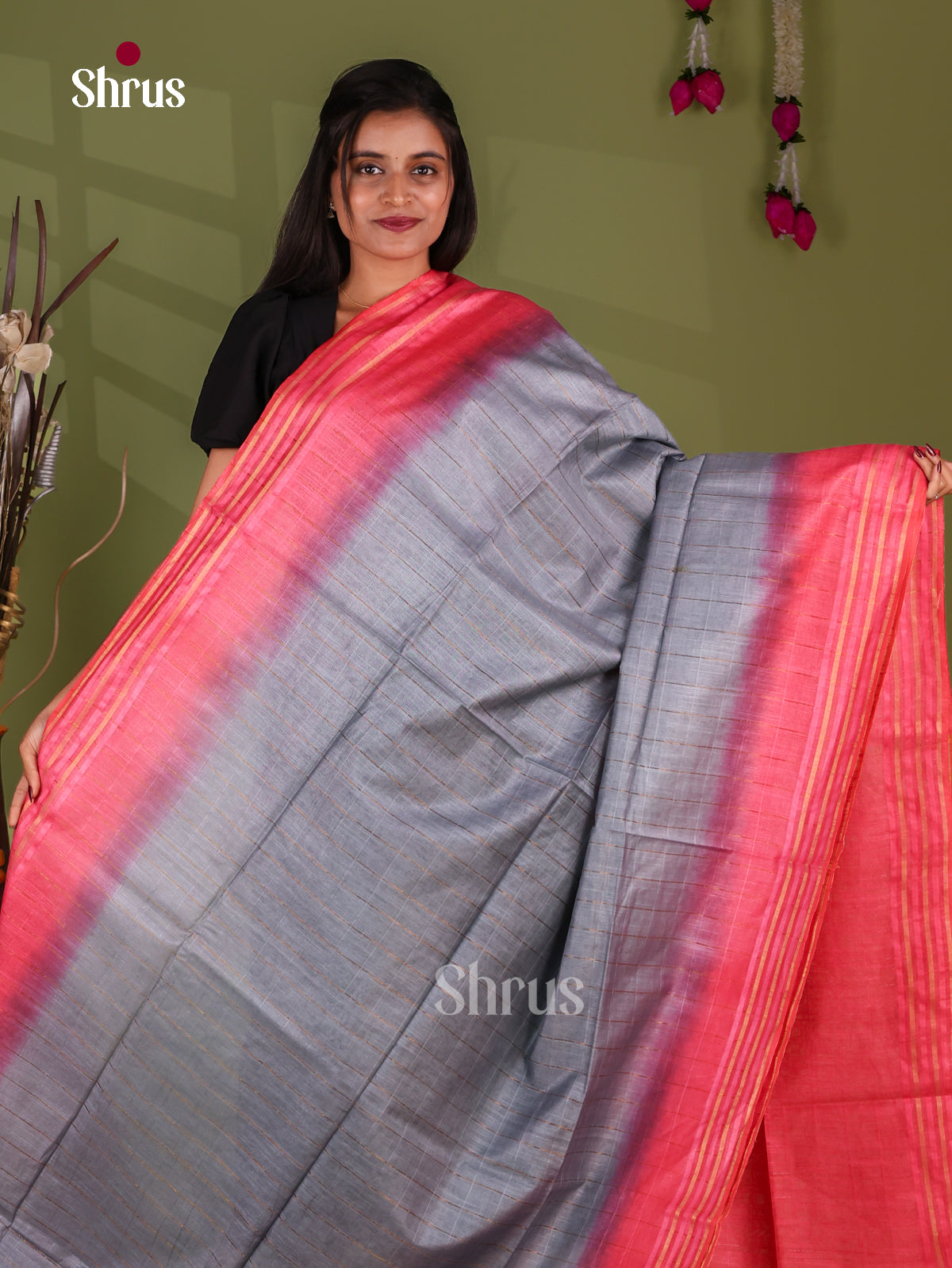 Zari Semi Tussar Saree - EJ13445