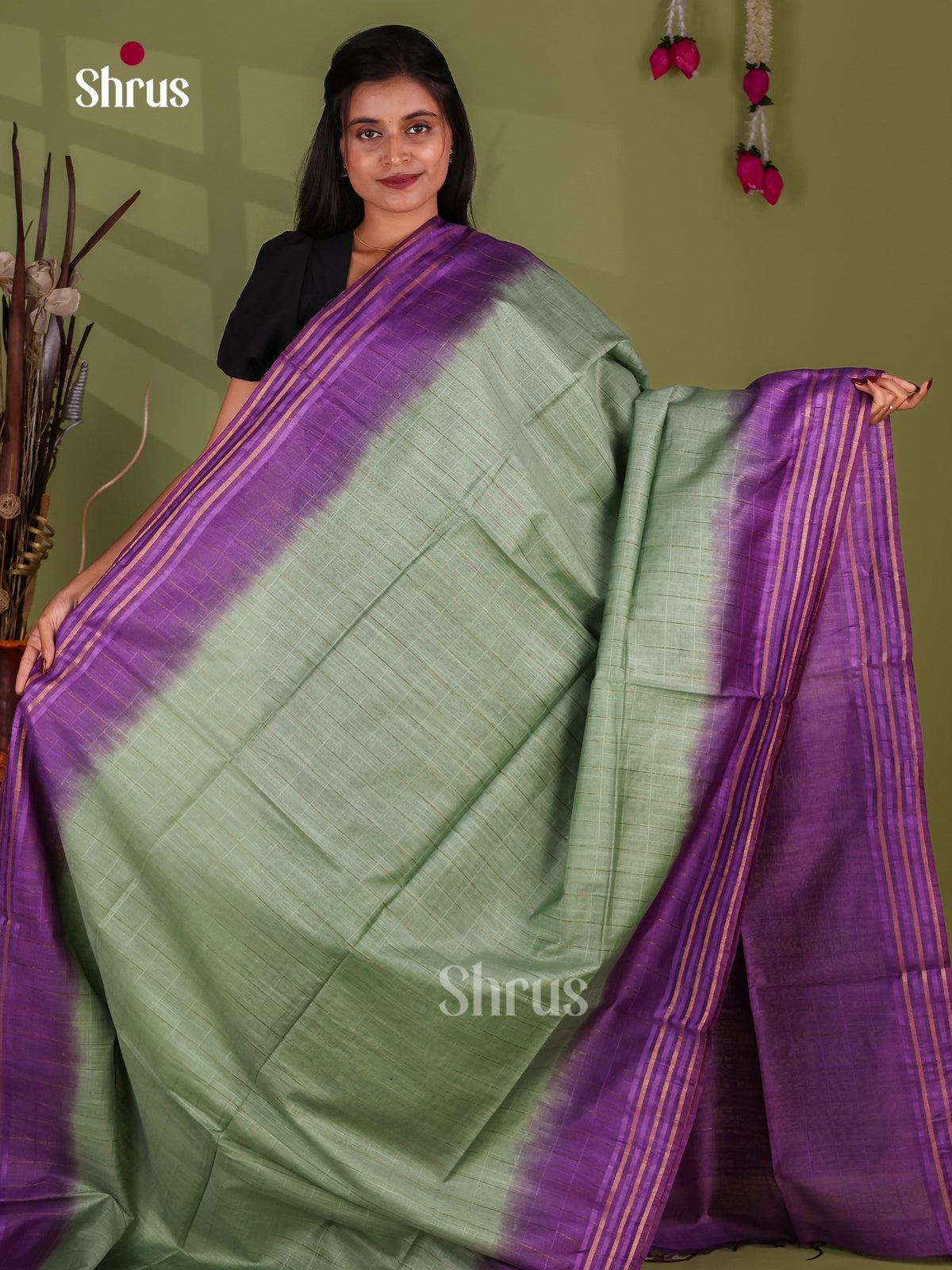 Zari Semi Tussar Saree - EJ13446