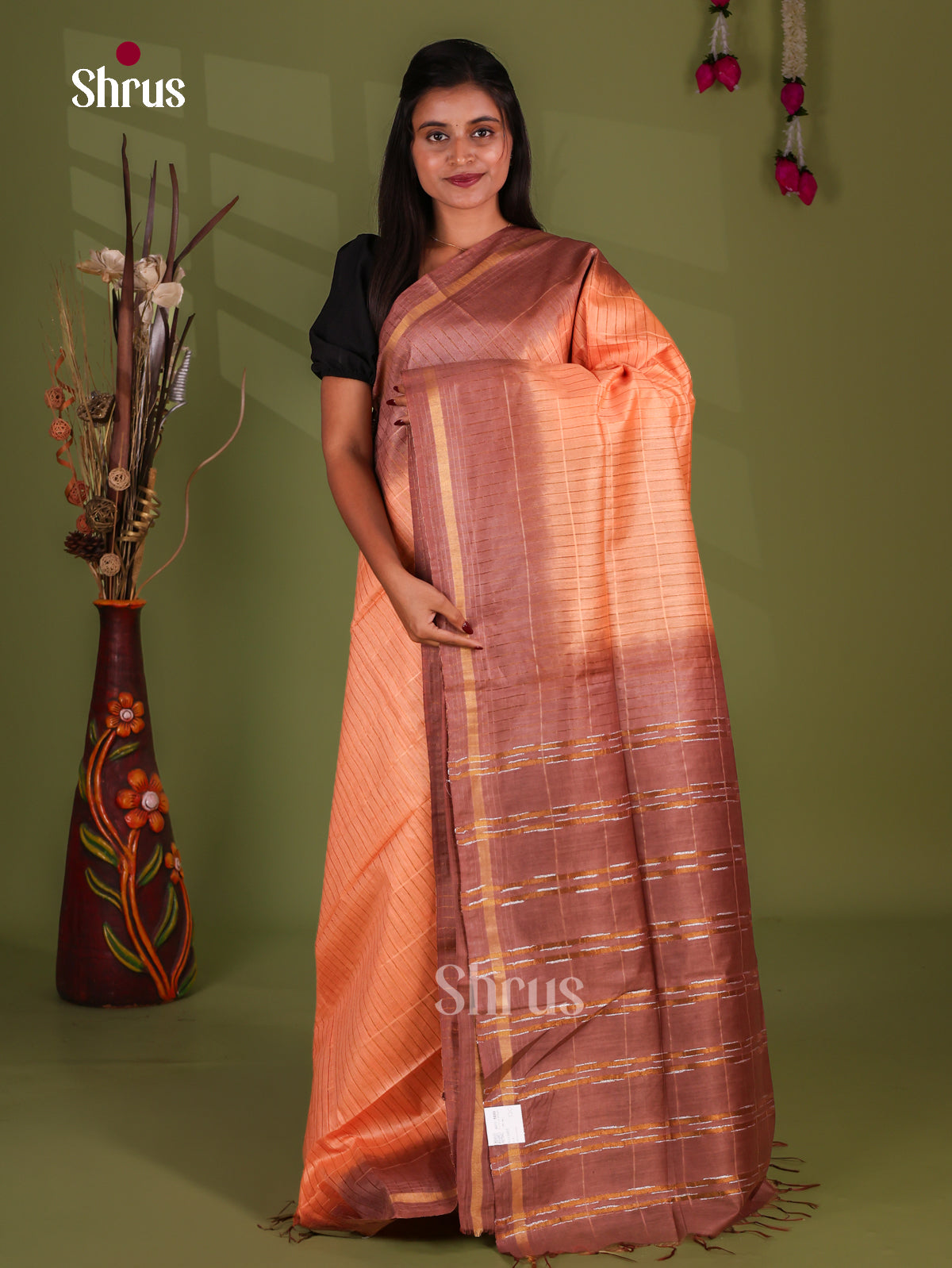 Zari Semi Tussar Saree - EJ13457