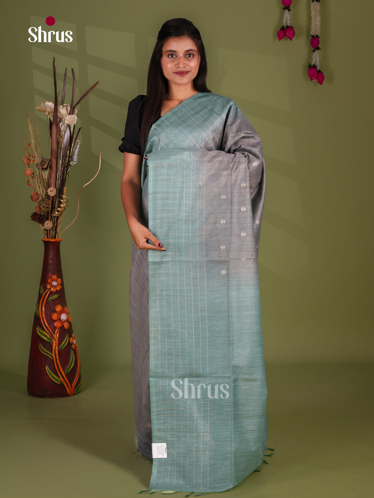 Zari Semi Tussar Saree - EJ13478