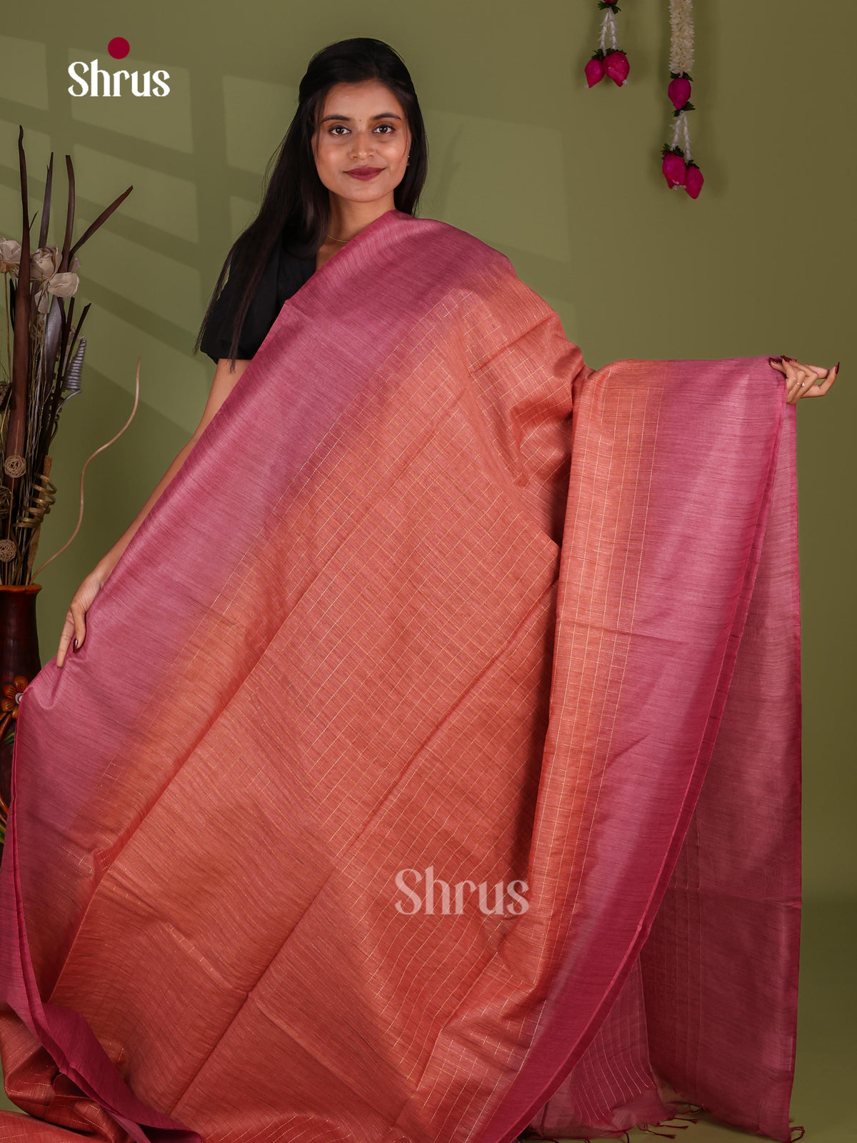 Zari Semi Tussar Saree - EJ13489