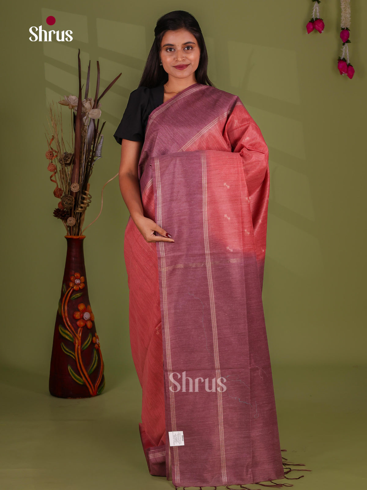 Semi Tussar Saree - EJ13493