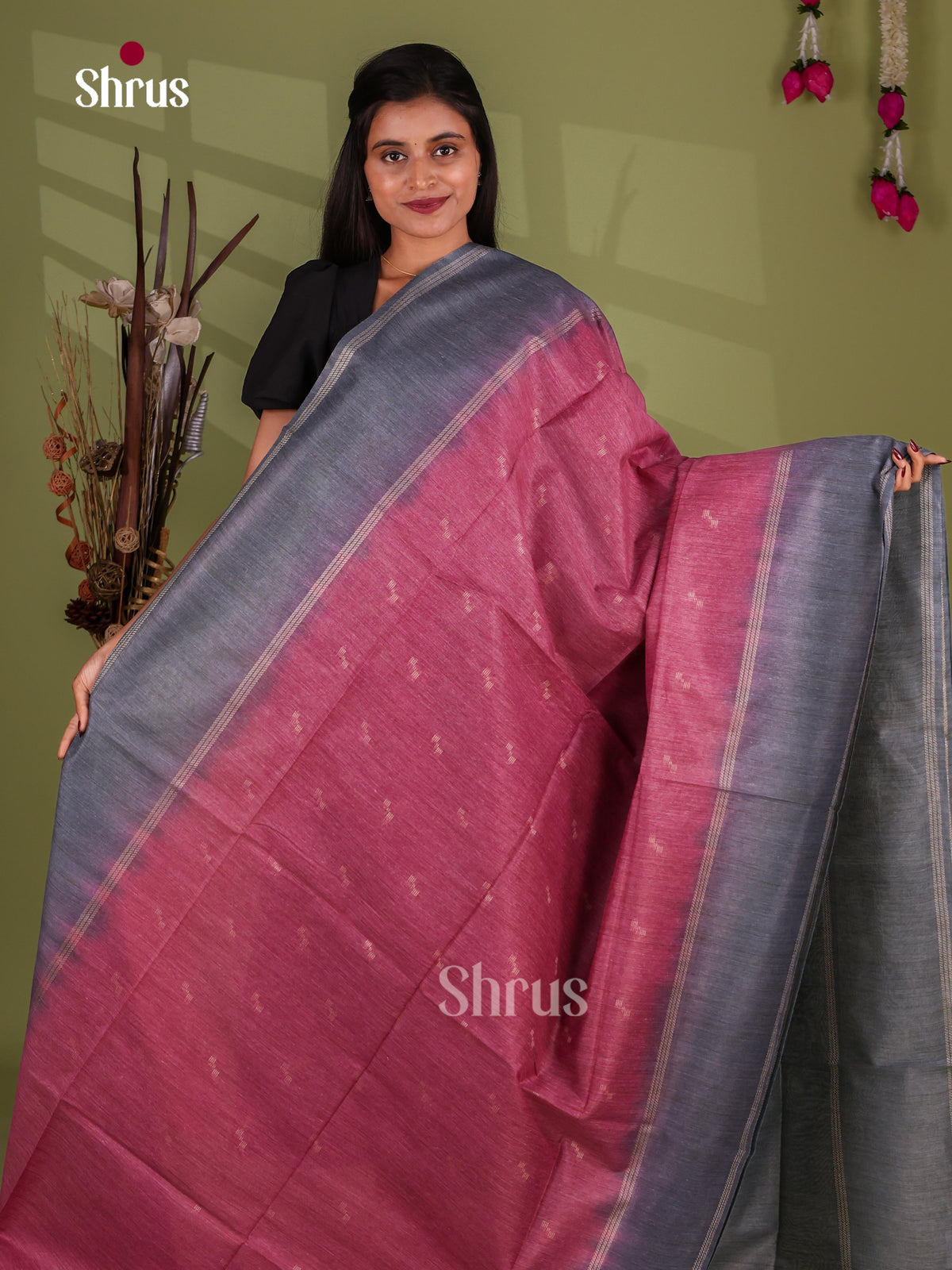 Semi Tussar Saree - EJ13494