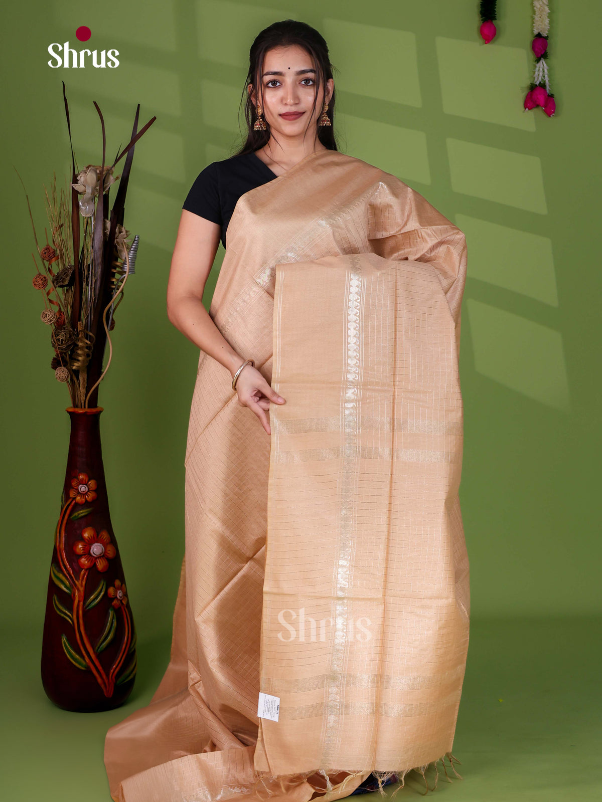 Zari Semi Tussar Saree - EJ13533