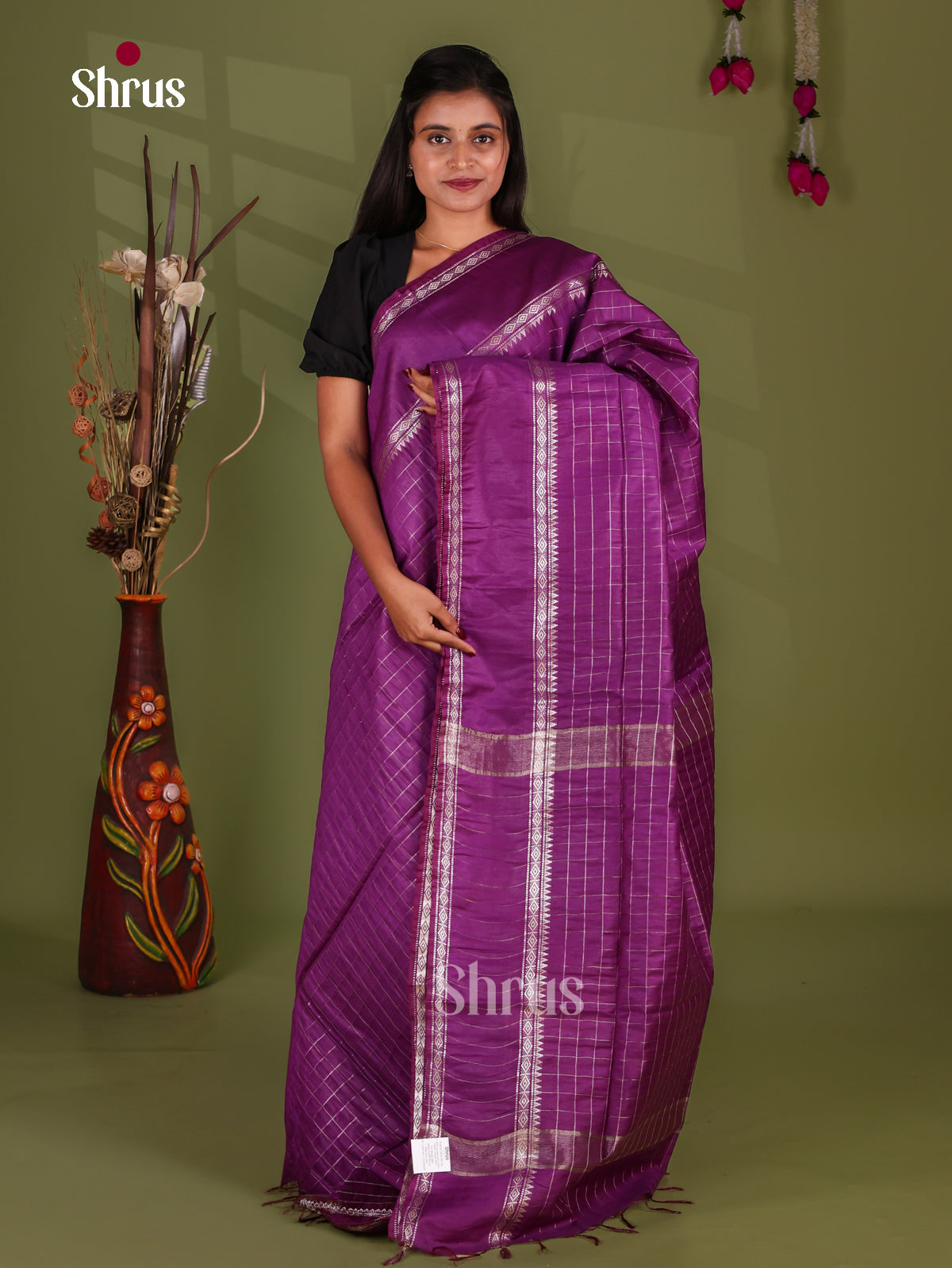 Zari Semi Tussar Saree - EJ13546