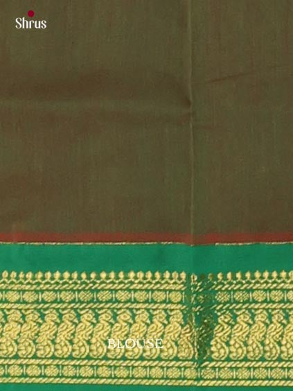 Orange & Green - Kalyani Cotton Saree