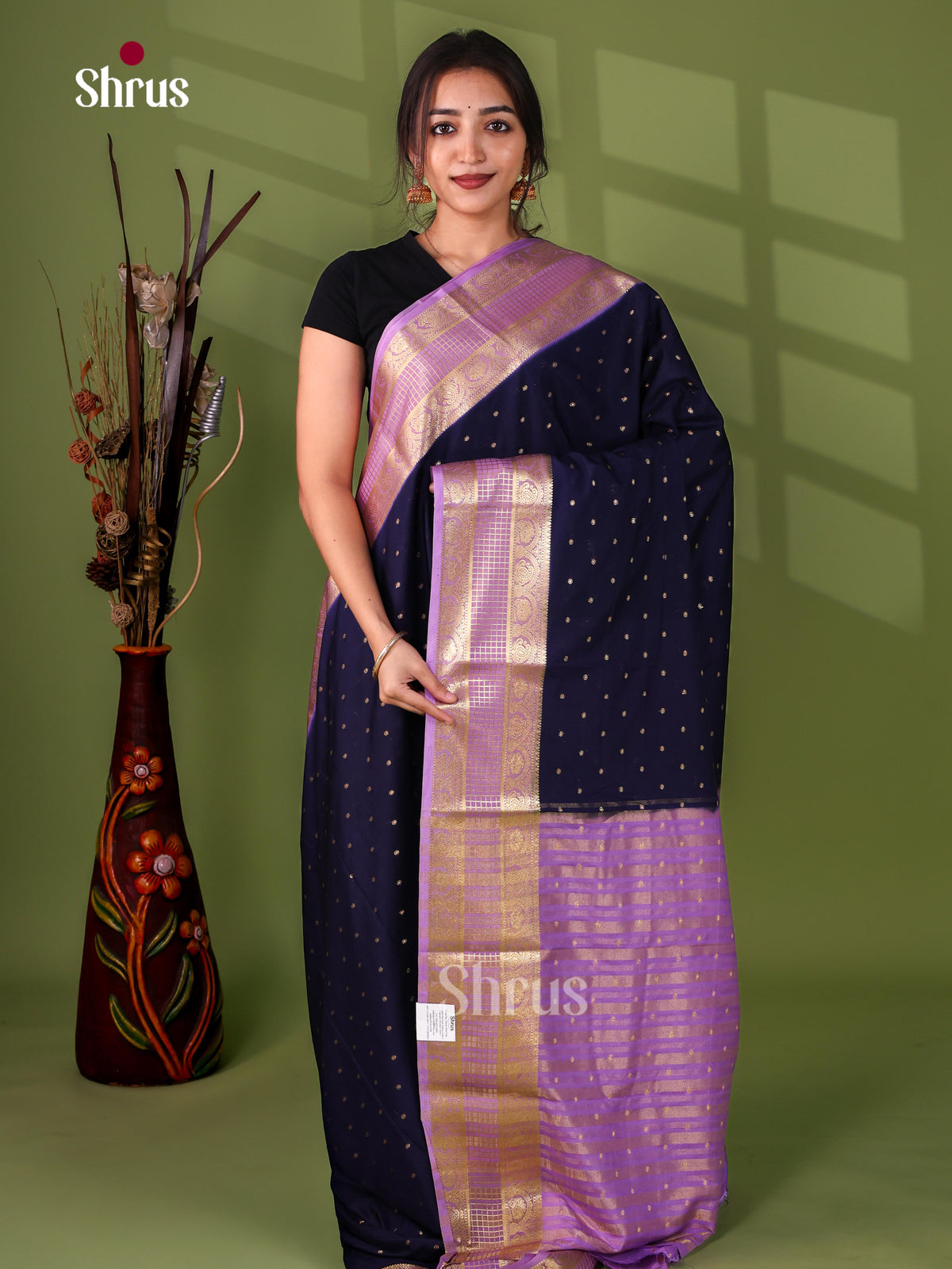 Semi Mysoresilk Saree - EJ14107
