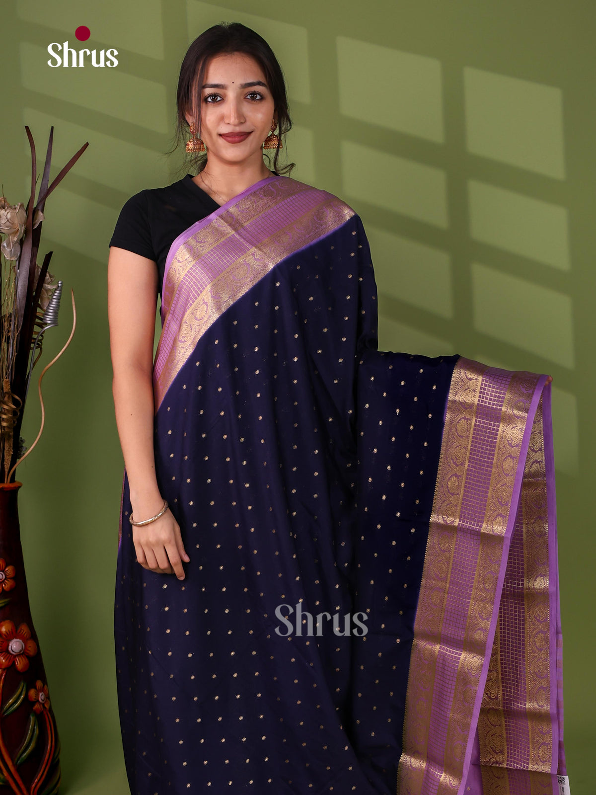 Semi Mysoresilk Saree - EJ14107