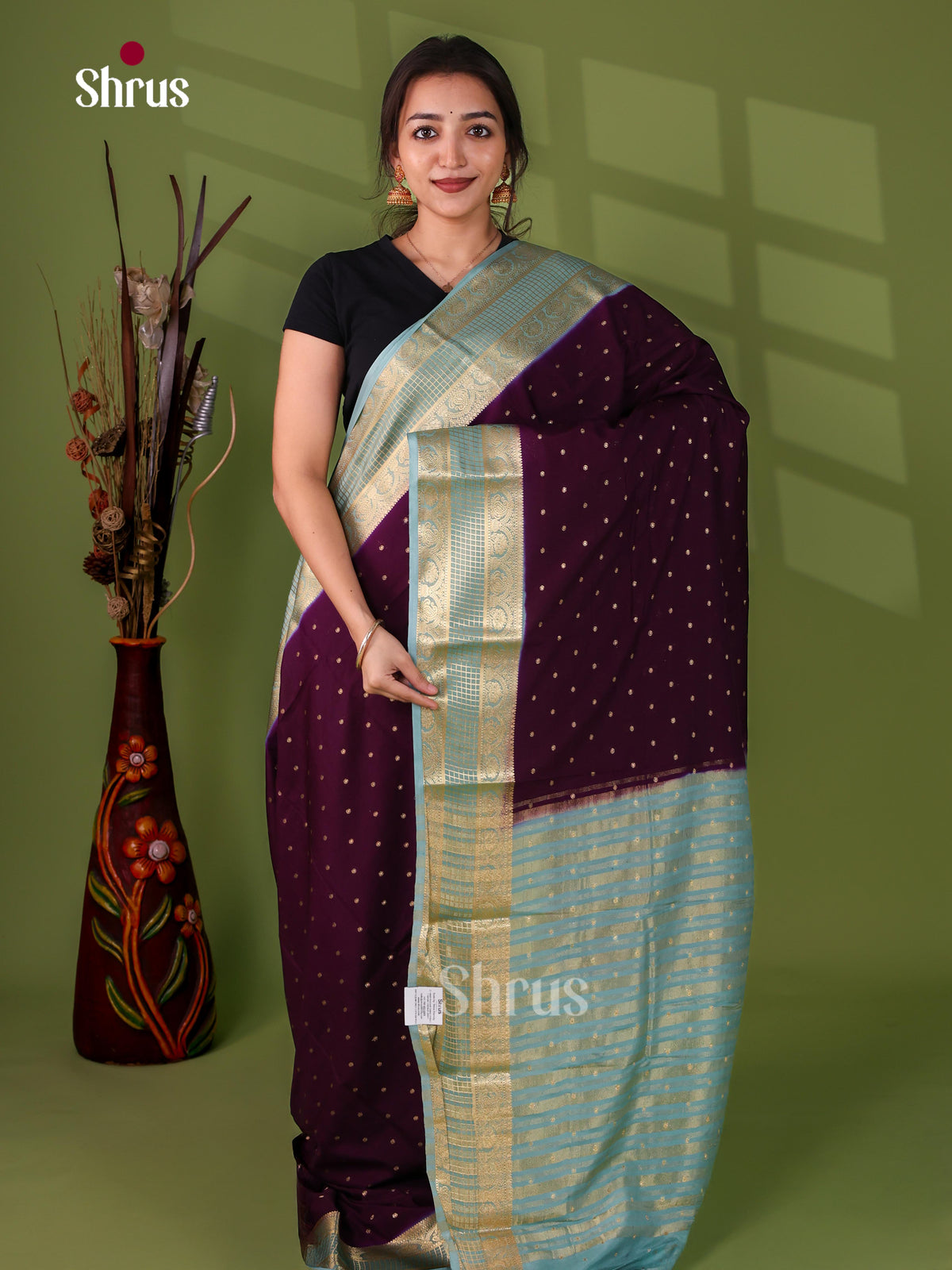 Semi Mysoresilk Saree - EJ14119