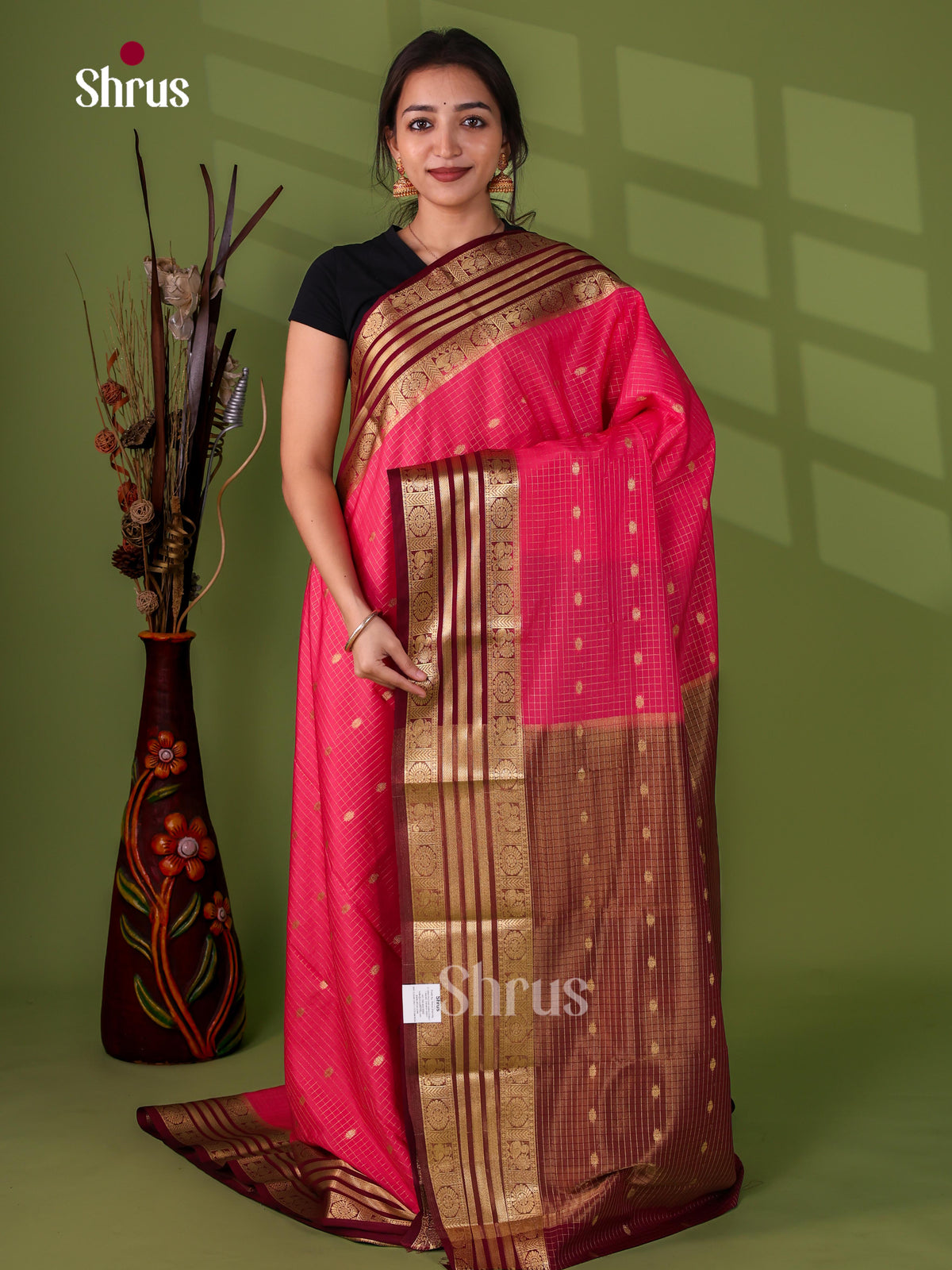 Semi Mysoresilk Saree - EJ14131