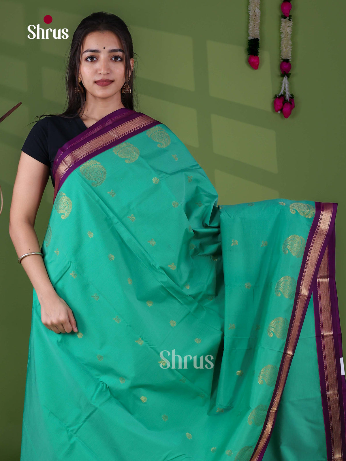 Semi Kanchipuram Saree - EJ15366