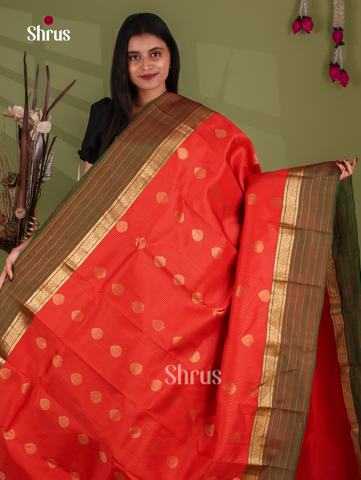 Kanchipuram-halfpure Saree - EJ17001