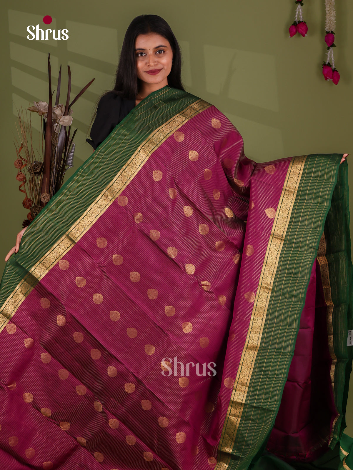Kanchipuram-halfpure Saree - EJ17002