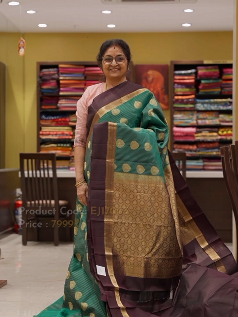 Kanchipuram-halfpure Saree - EJ17003 - Shop on Shrus.com