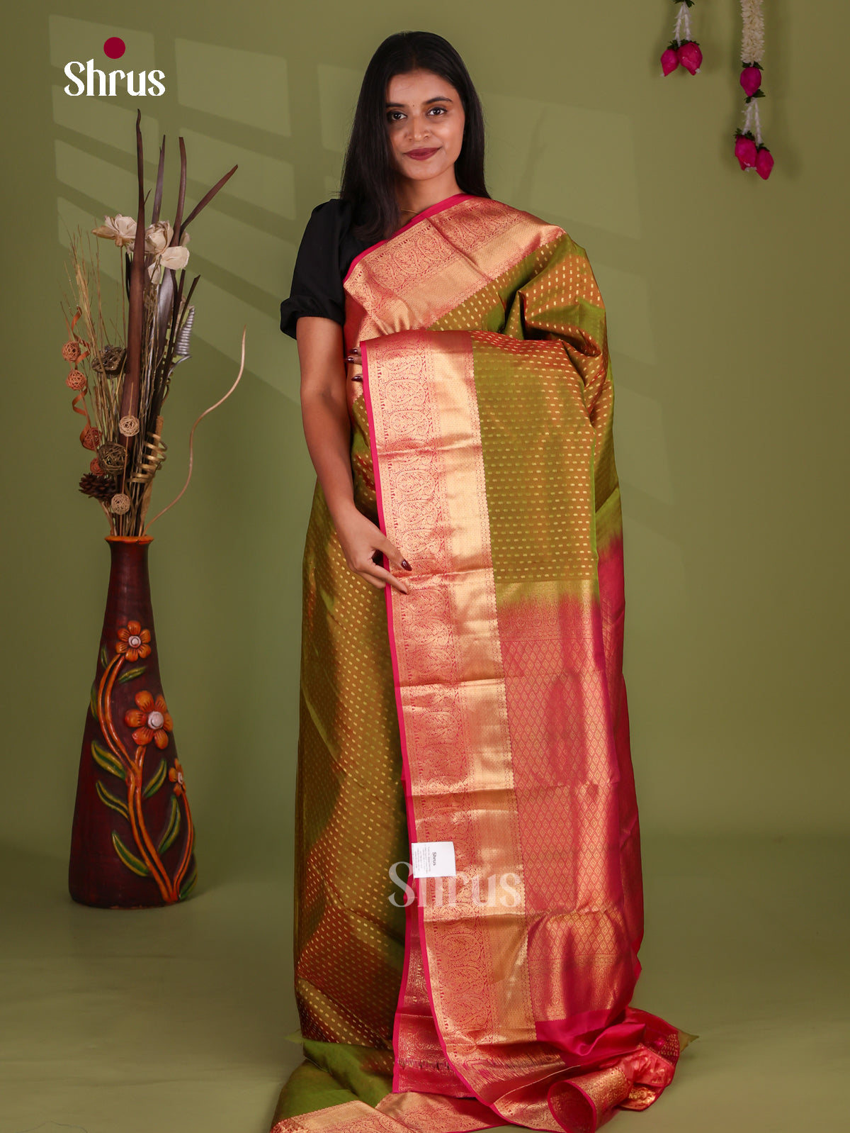 Kanchipuram-halfpure Saree - EJ17005