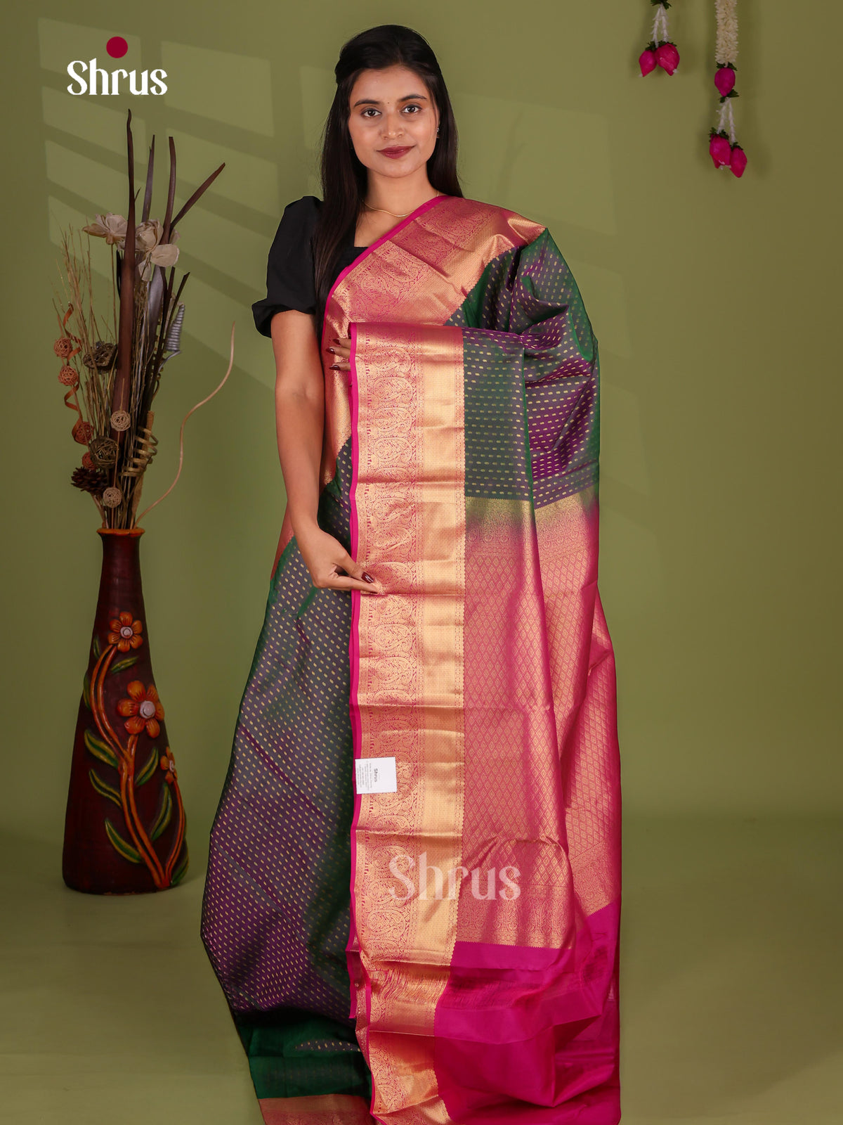 Kanchipuram-halfpure Saree - EJ17006