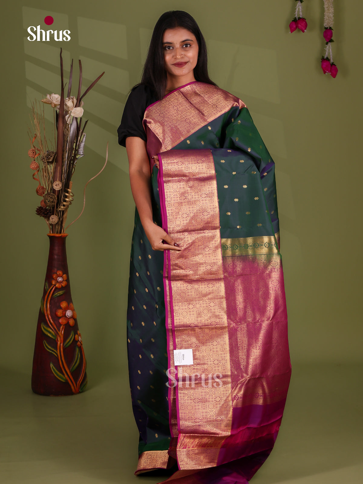 Kanchipuram-halfpure Saree - EJ17012