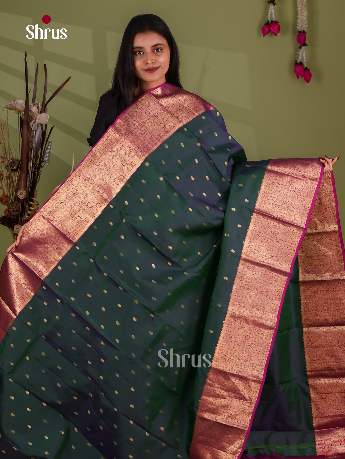Kanchipuram-halfpure Saree - EJ17012