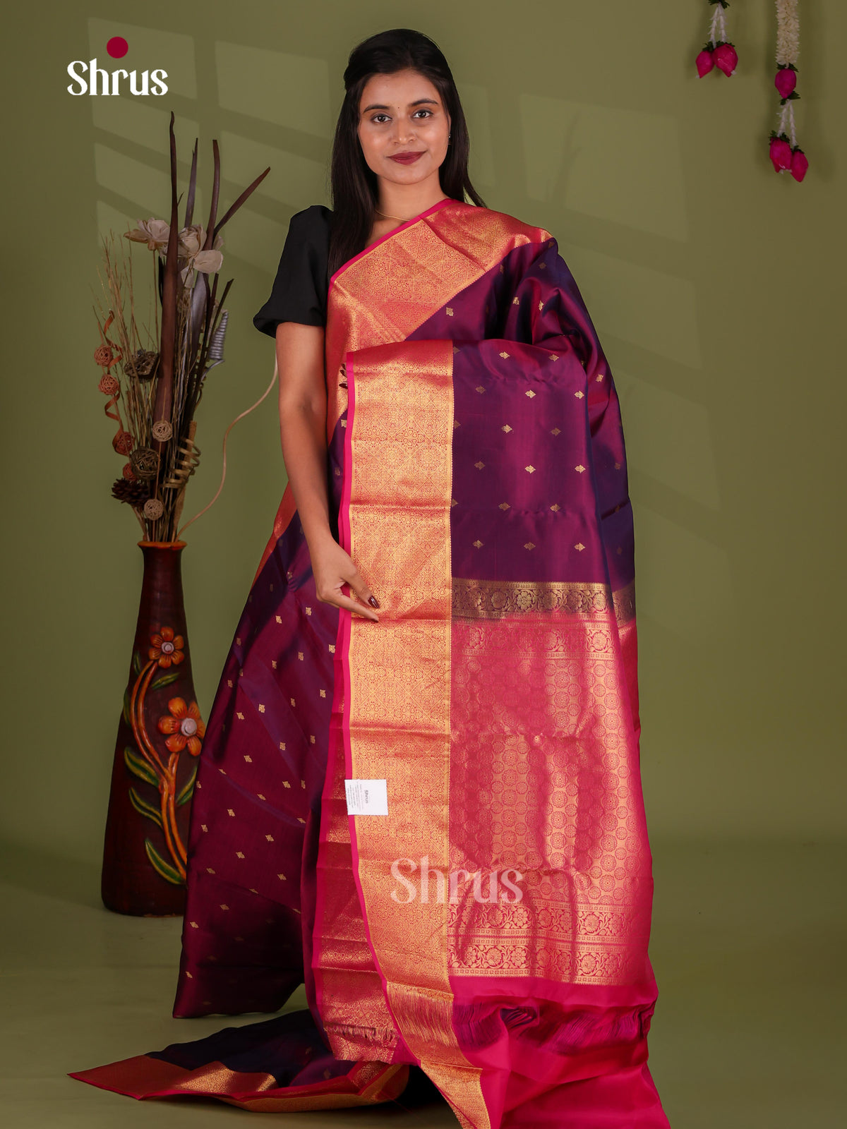 Kanchipuram-halfpure Saree - EJ17013