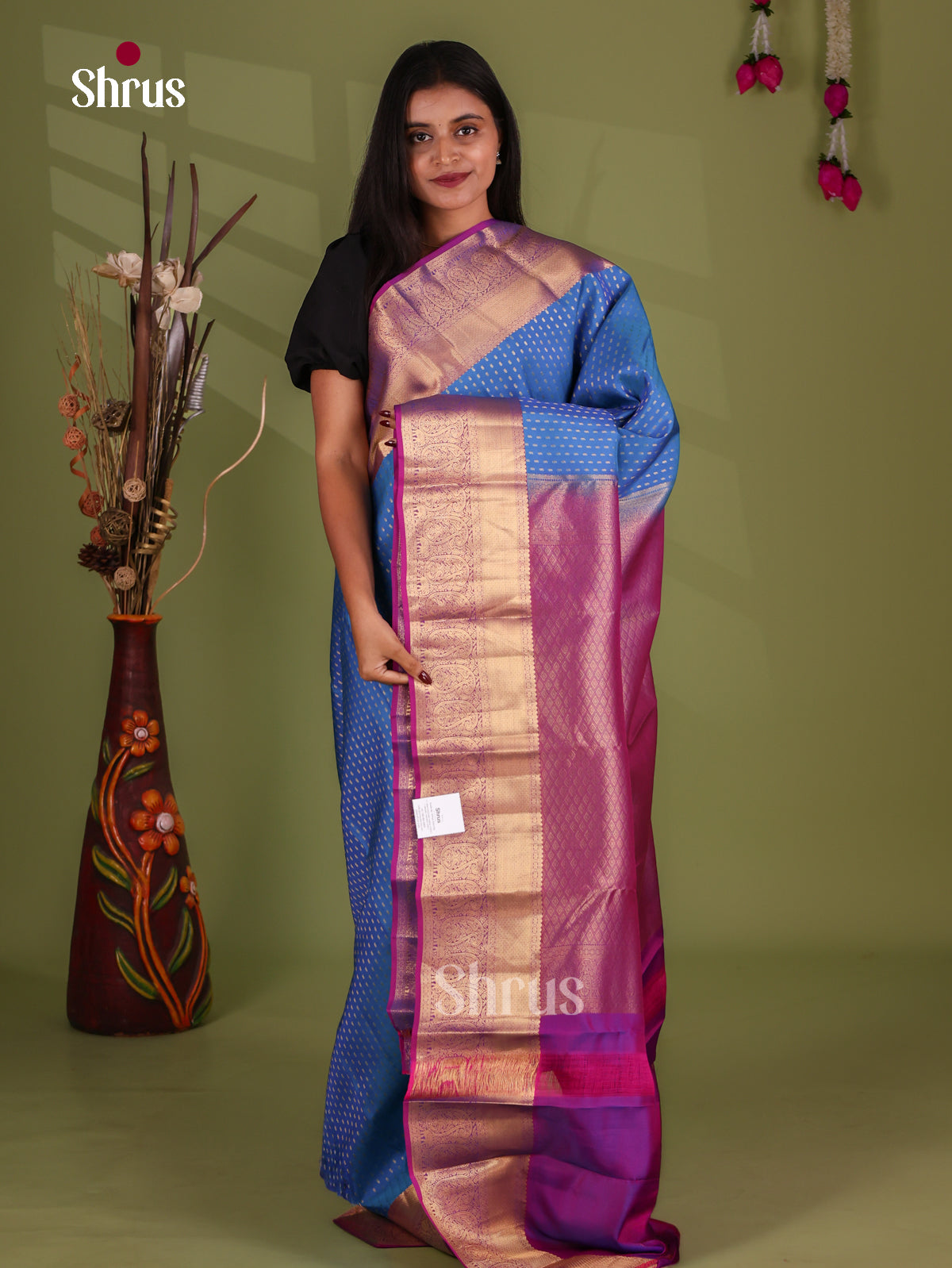 Kanchipuram-halfpure Saree - EJ17018