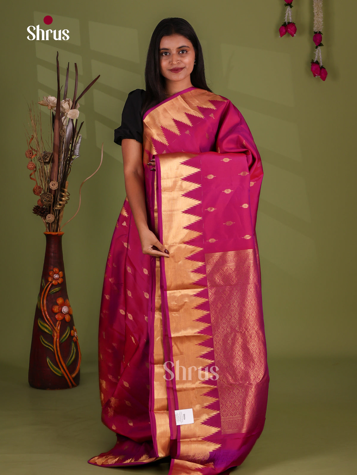 Kanchipuram-halfpure Saree - EJ17020