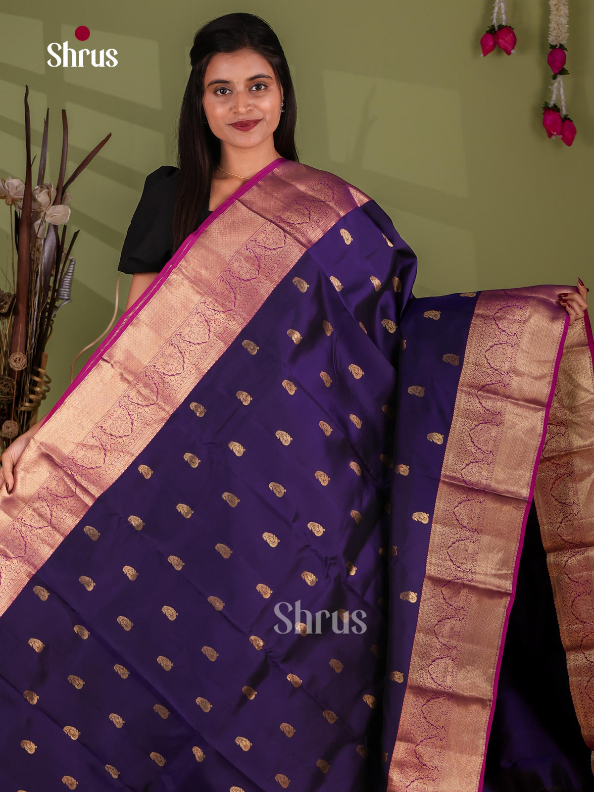 Kanchipuram-halfpure Saree - EJ17025