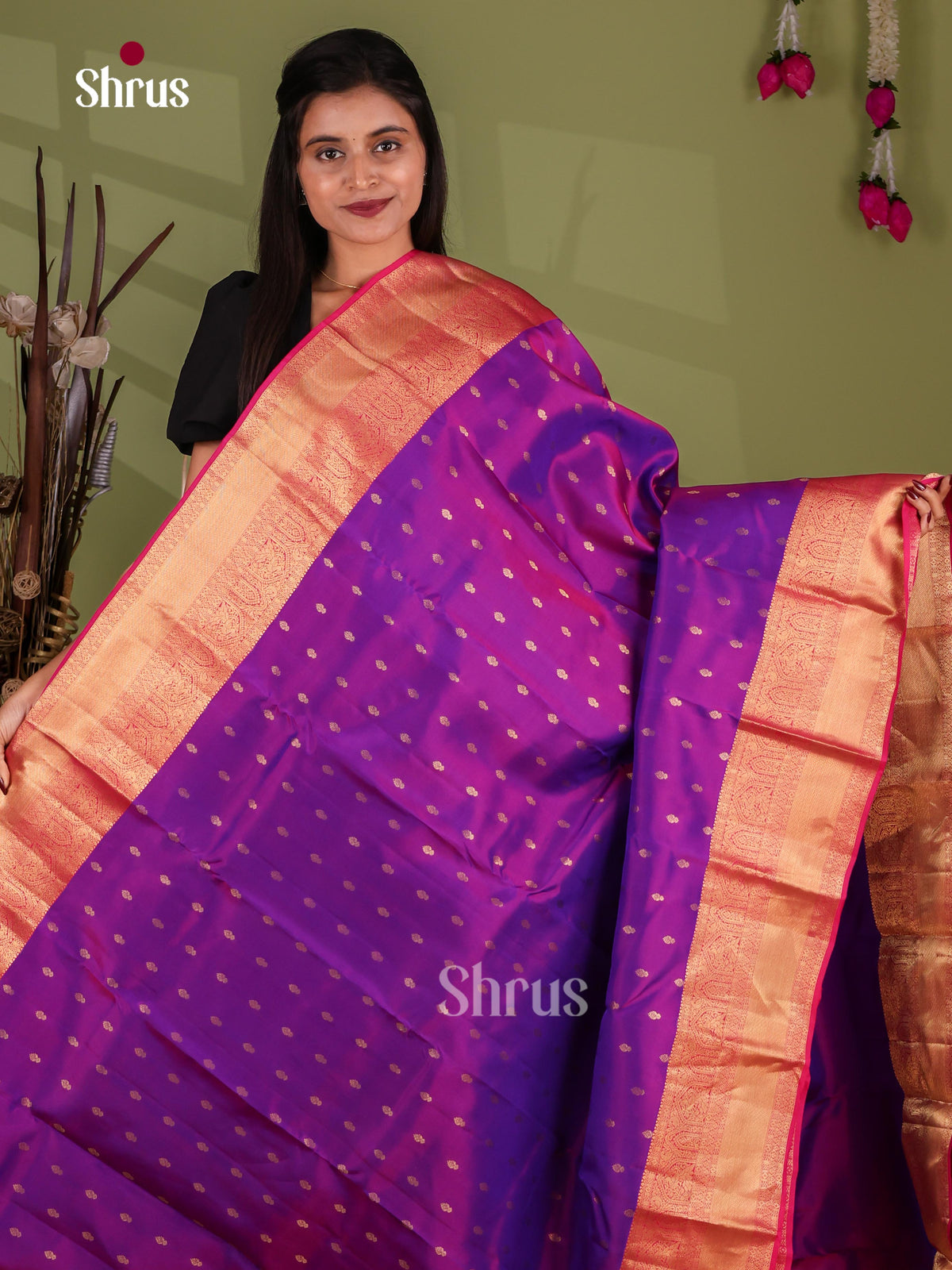 Kanchipuram-halfpure Saree - EJ17028