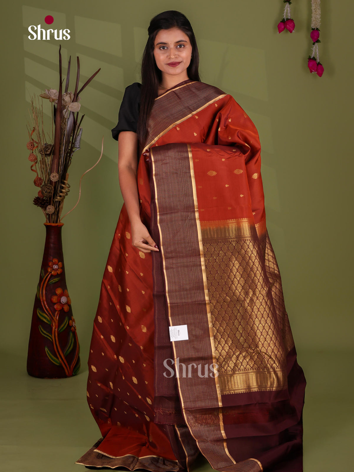 Kanchipuram-halfpure Saree - EJ17029