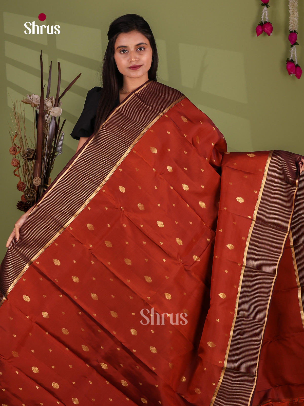 Kanchipuram-halfpure Saree - EJ17029