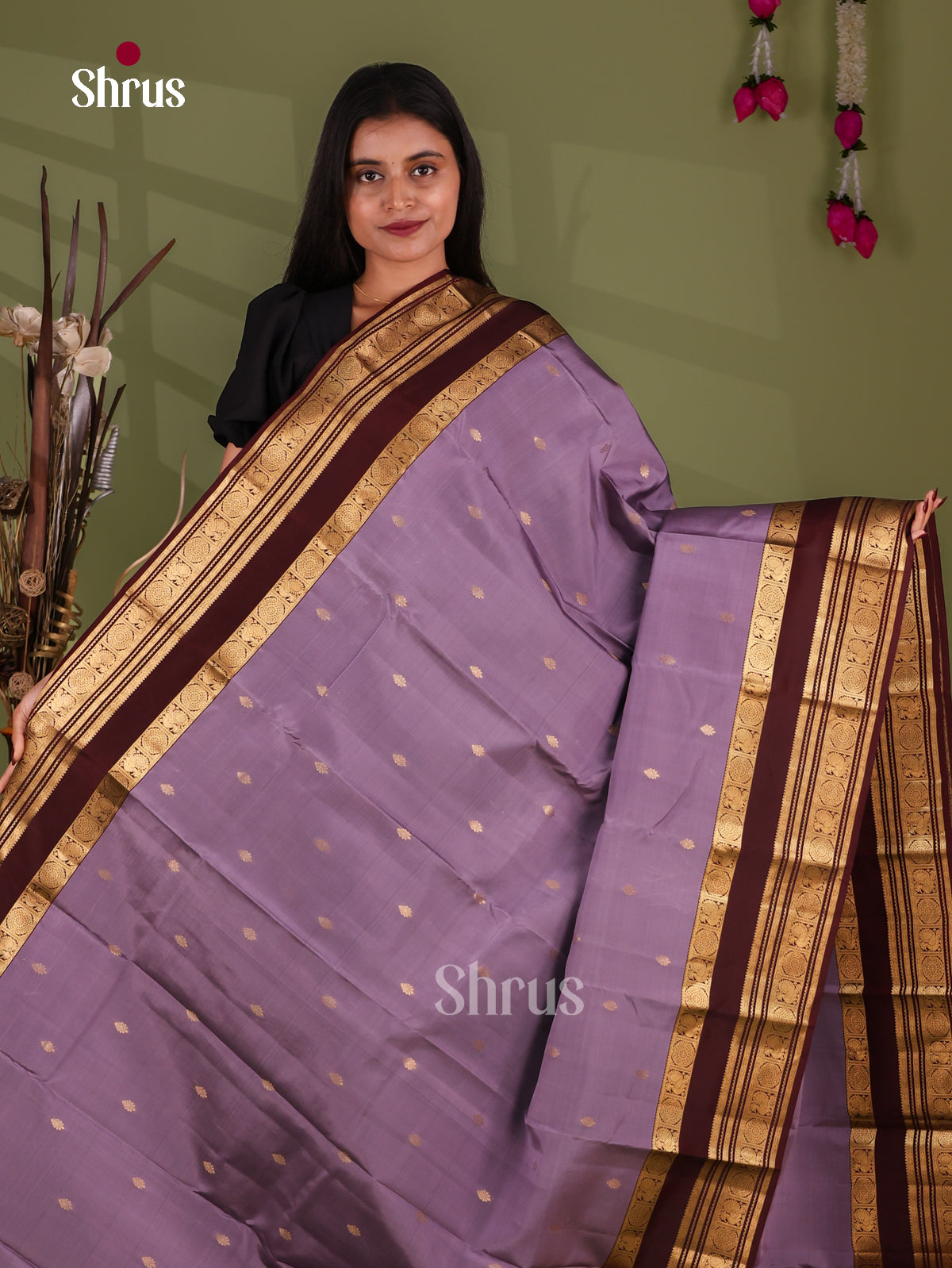 Kanchipuram-halfpure Saree - EJ17030