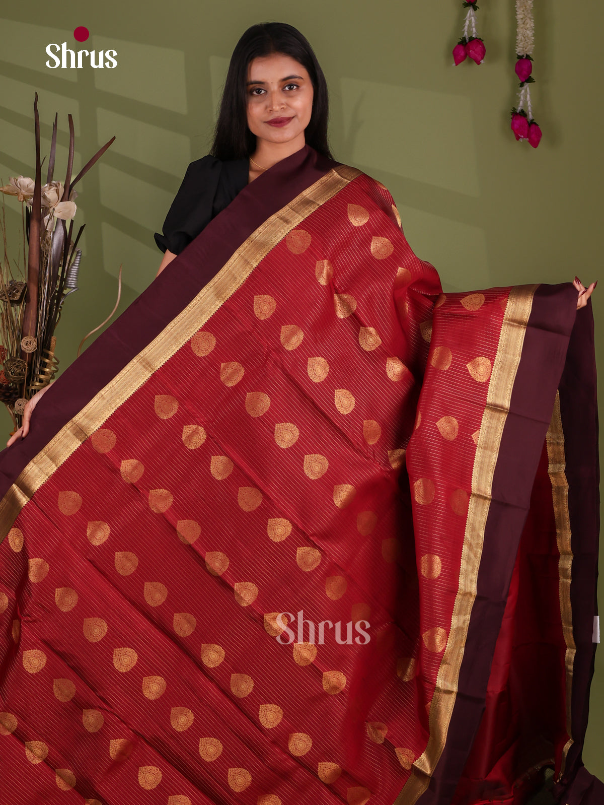 Kanchipuram-halfpure Saree - EJ17031