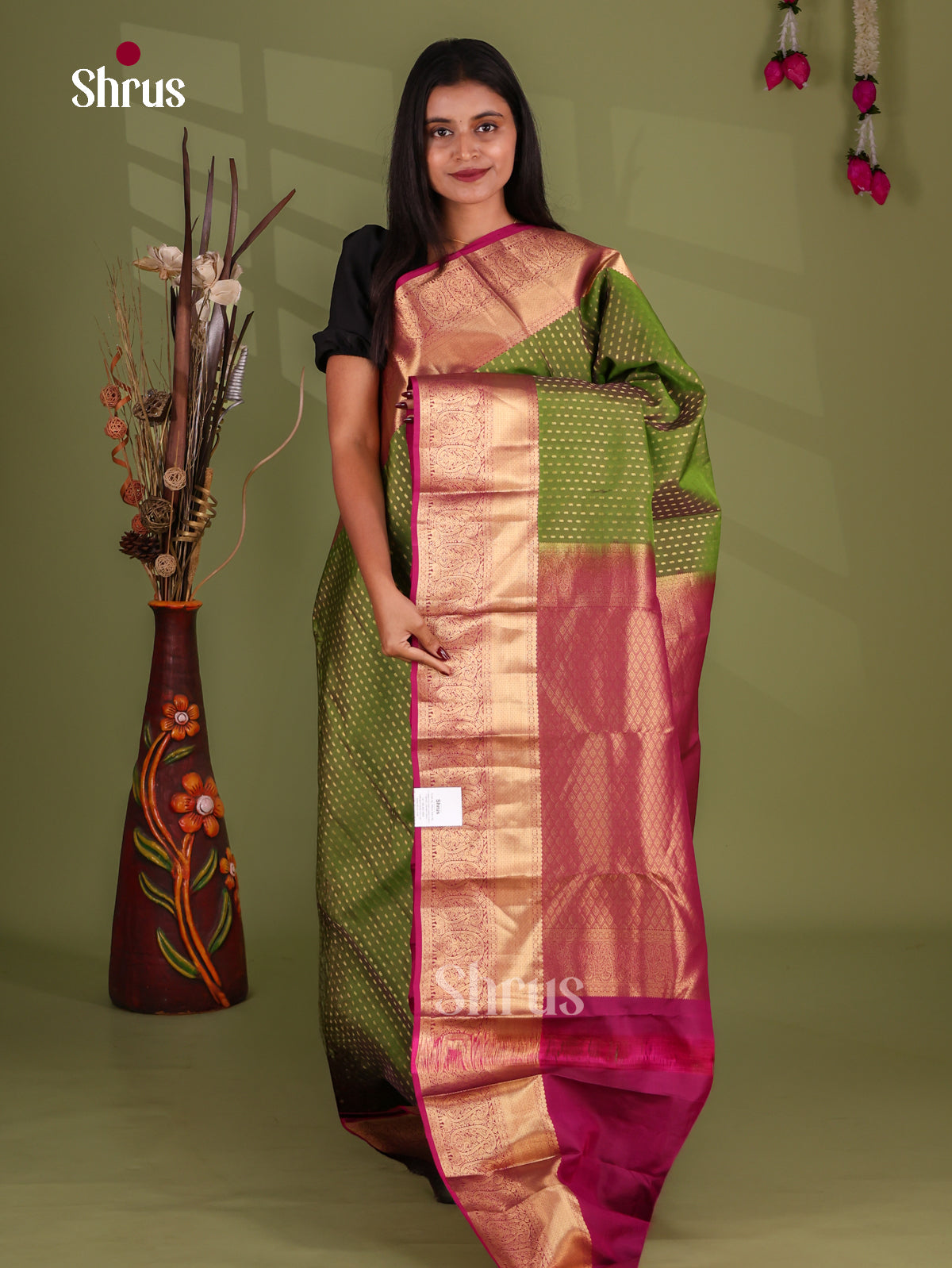 Kanchipuram-halfpure Saree - EJ17034