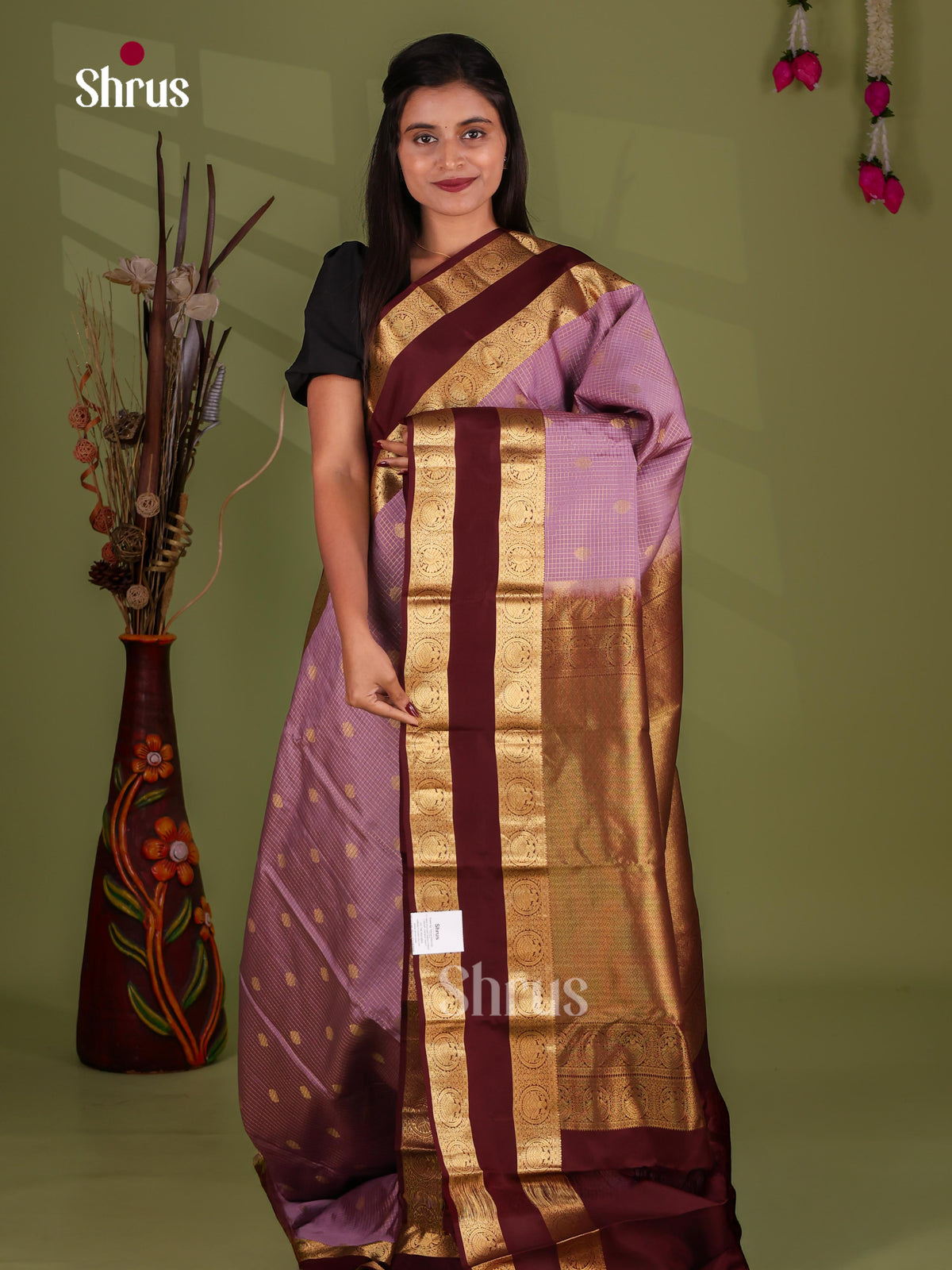 Kanchipuram-halfpure Saree - EJ17035