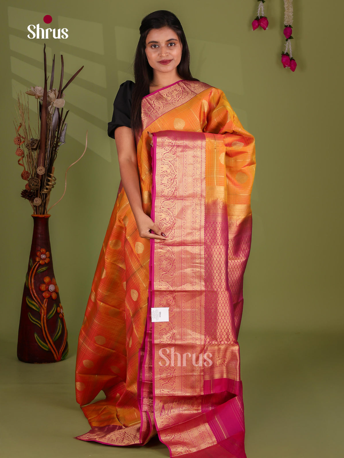 Kanchipuram-halfpure Saree - EJ17036
