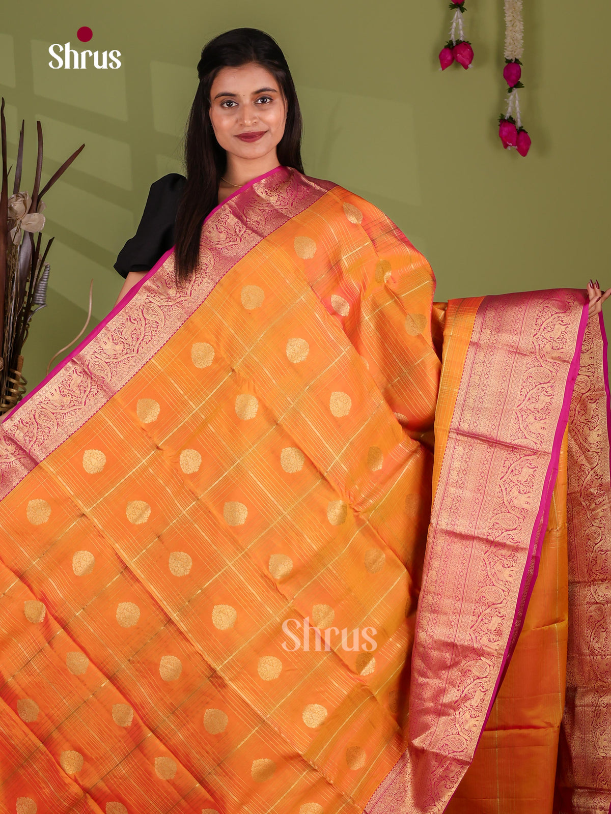 Kanchipuram-halfpure Saree - EJ17036