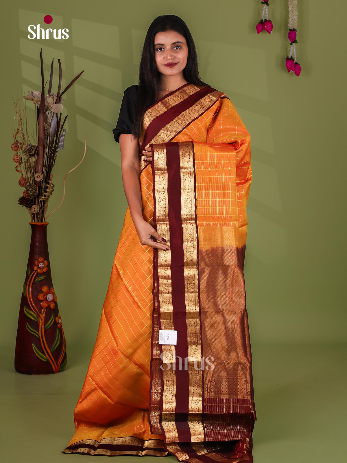 Kanchipuram-halfpure Saree - EJ17037