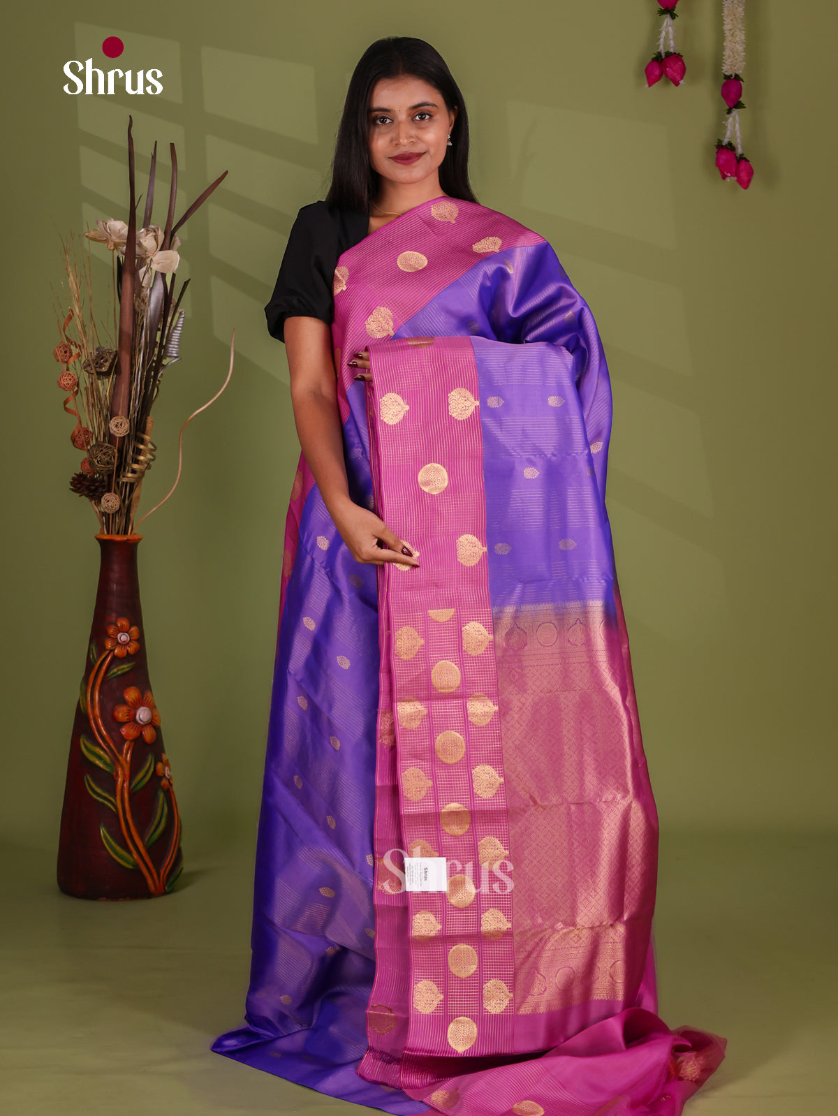 Kanchipuram-halfpure Saree - EJ17038