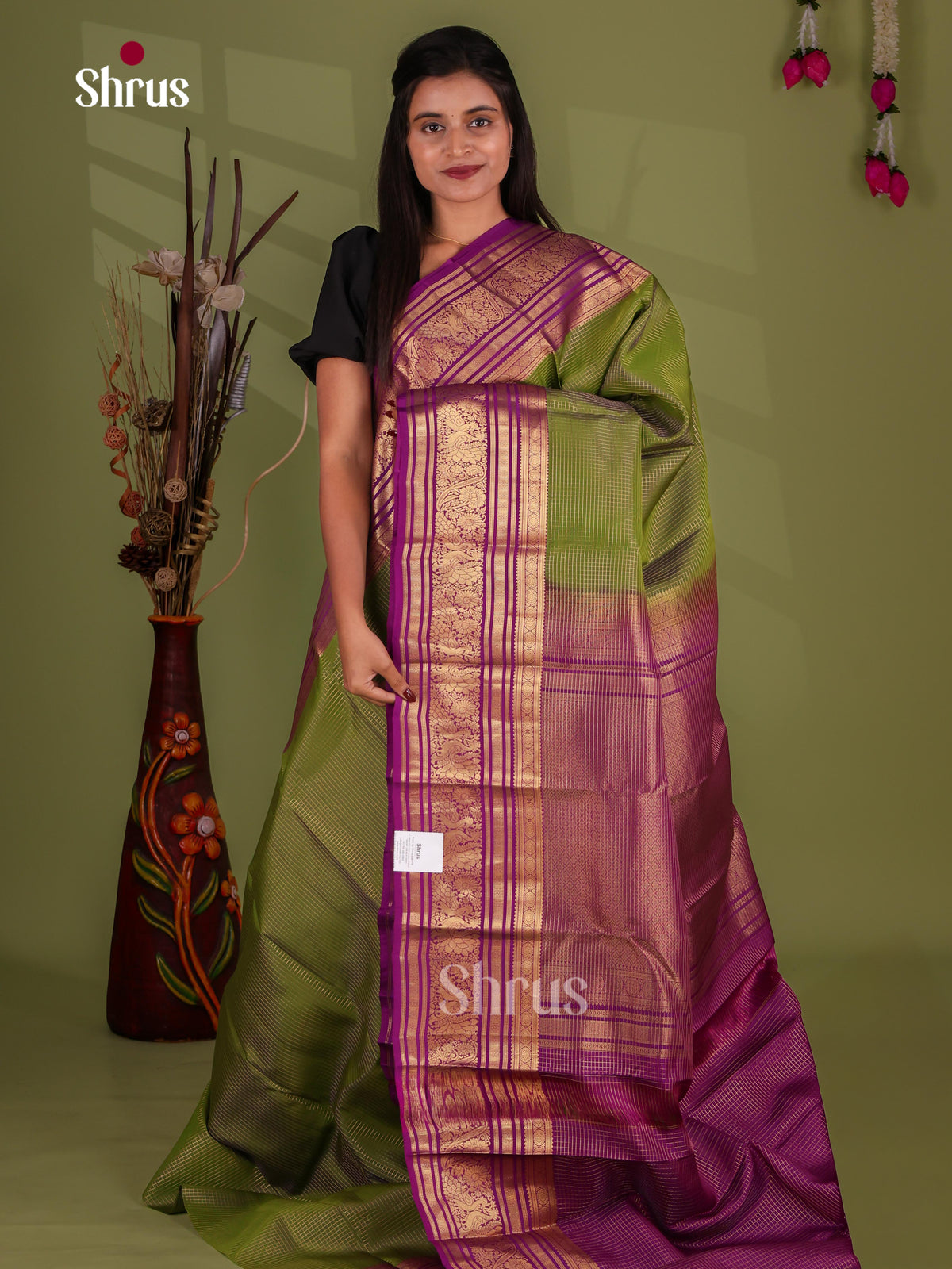 Kanchipuram-halfpure Saree - EJ17039