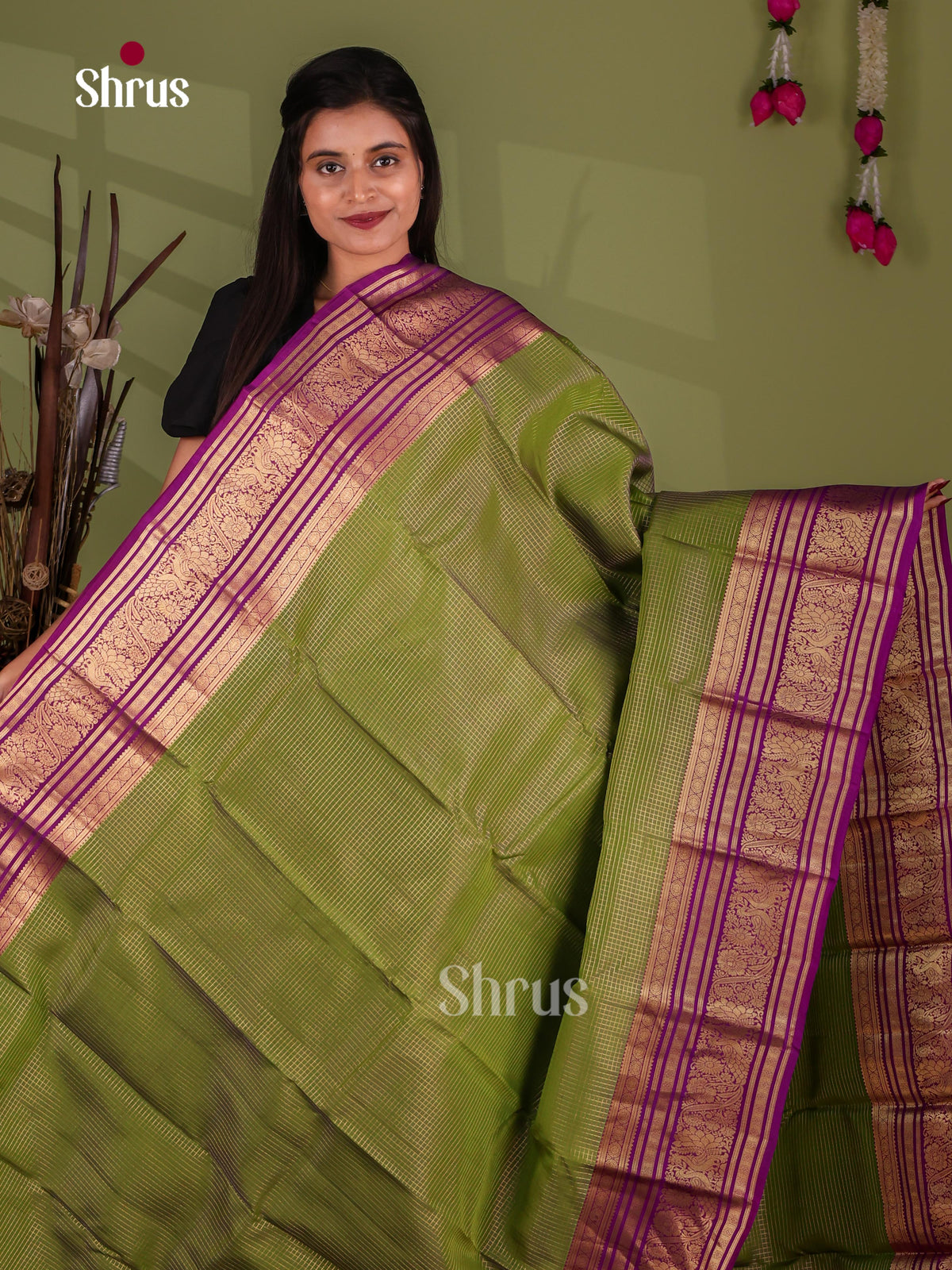 Kanchipuram-halfpure Saree - EJ17039