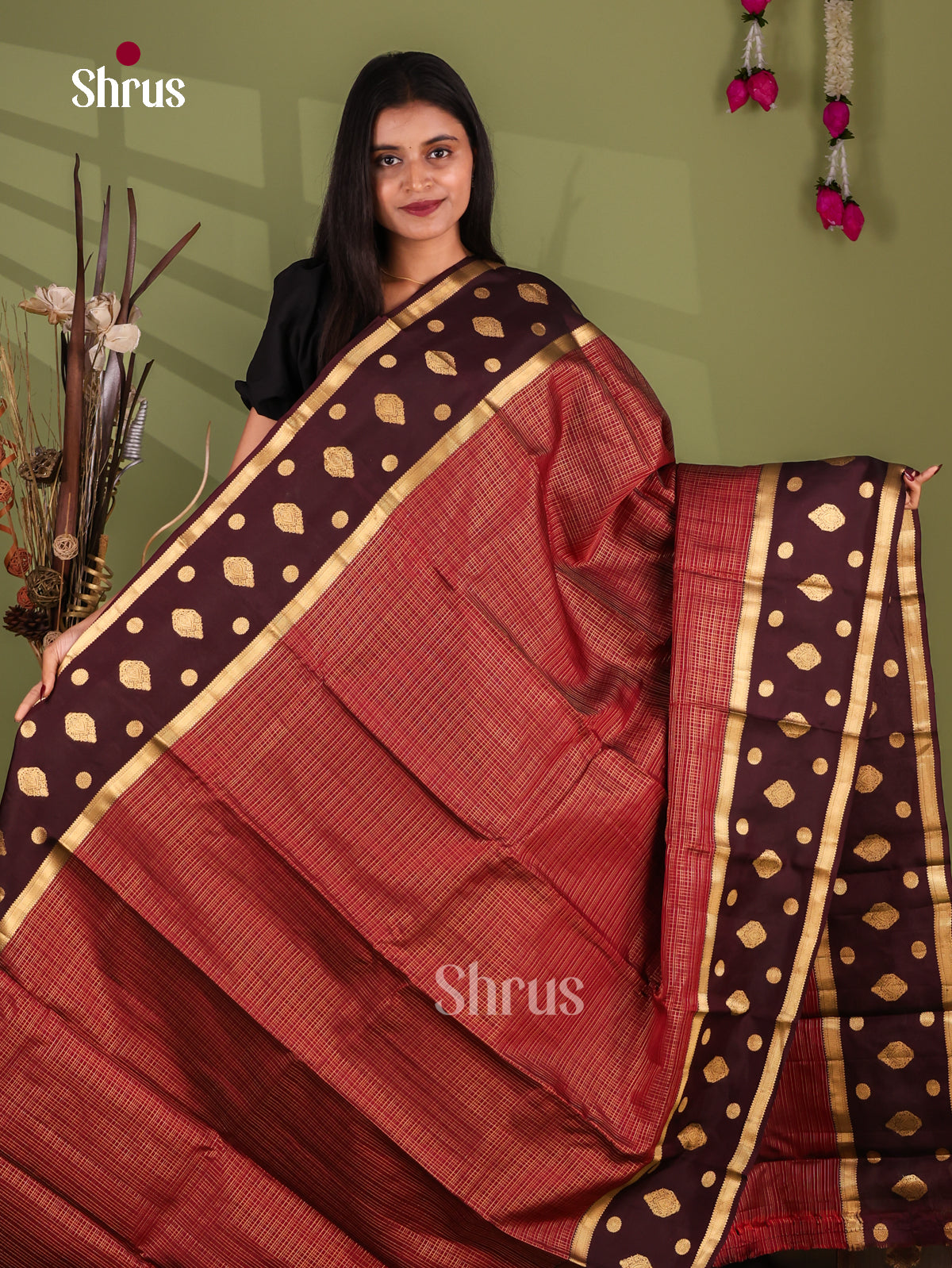 Kanchipuram-halfpure Saree - EJ17040