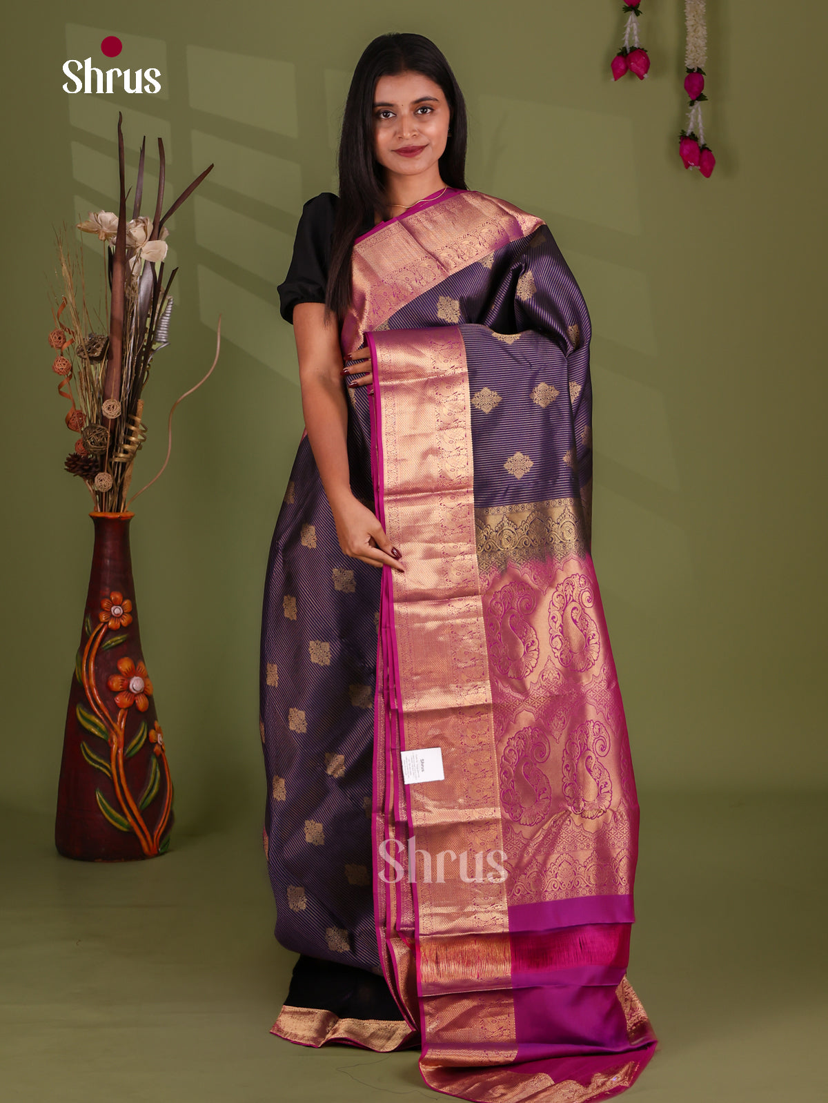Kanchipuram-halfpure Saree - EJ17042
