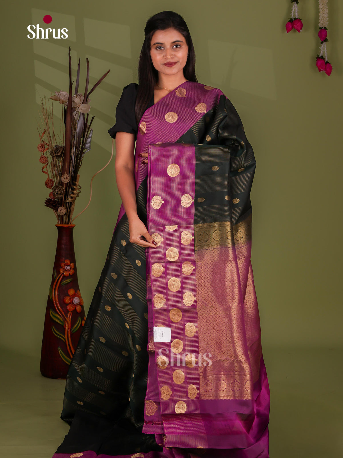 Kanchipuram-halfpure Saree - EJ17043