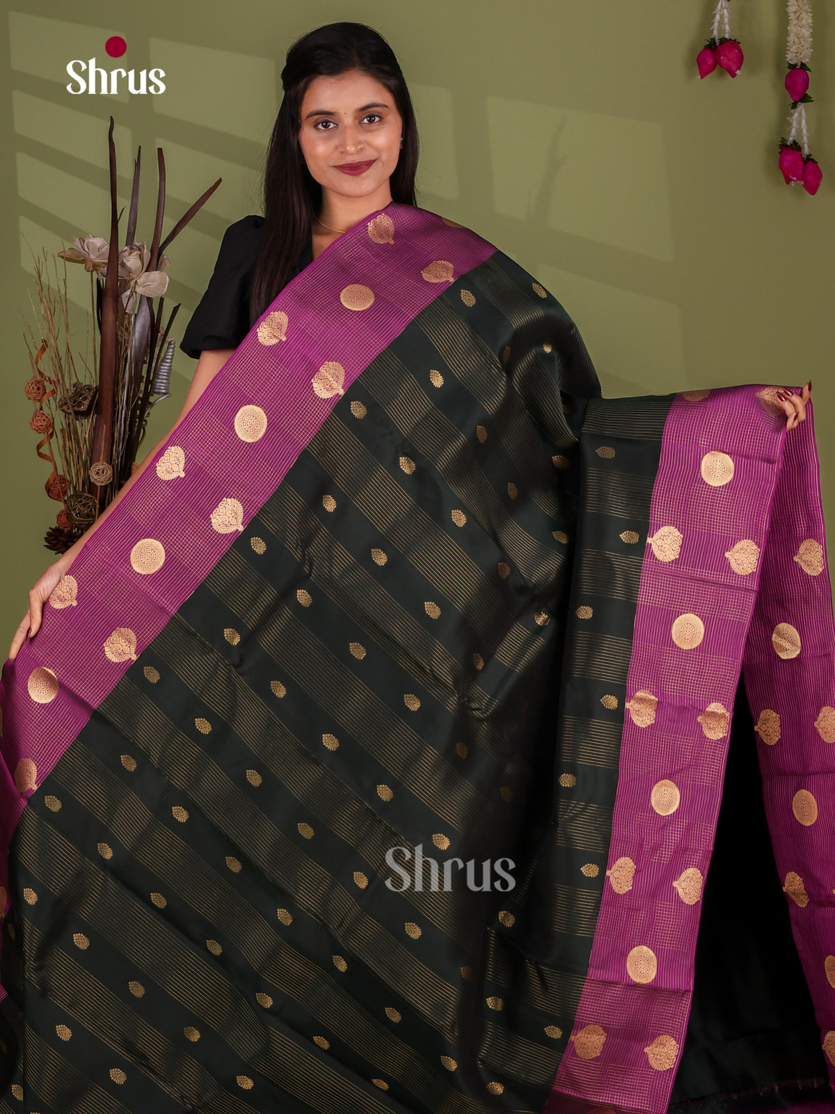 Kanchipuram-halfpure Saree - EJ17043