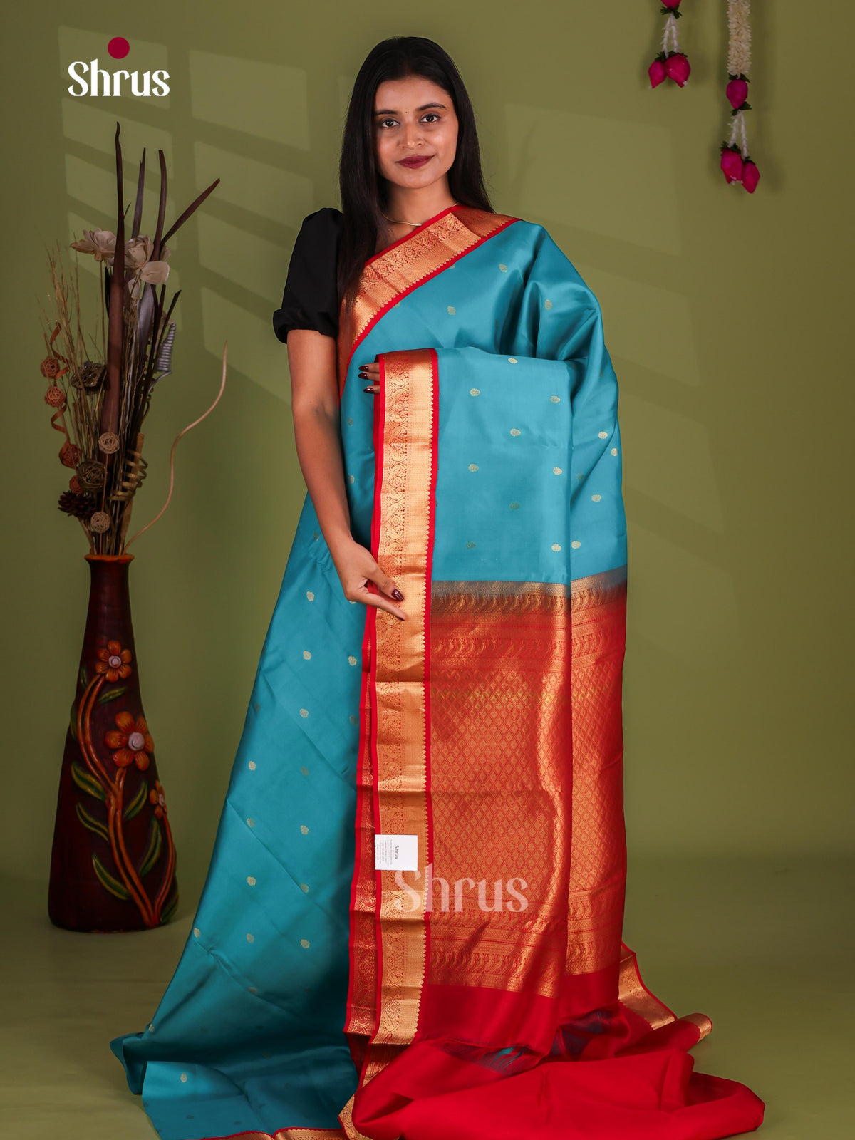 Kanchipuram-halfpure Saree - EJ17044