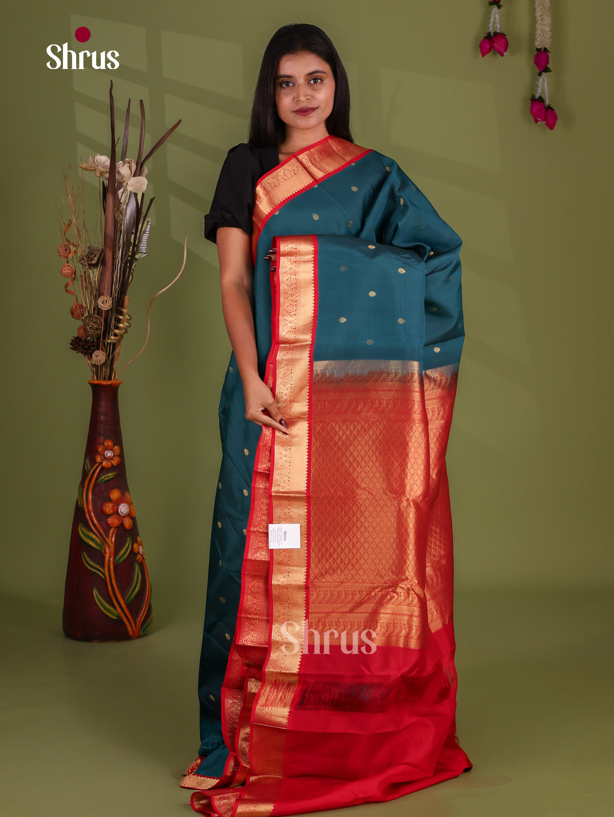 Kanchipuram-halfpure Saree - EJ17050