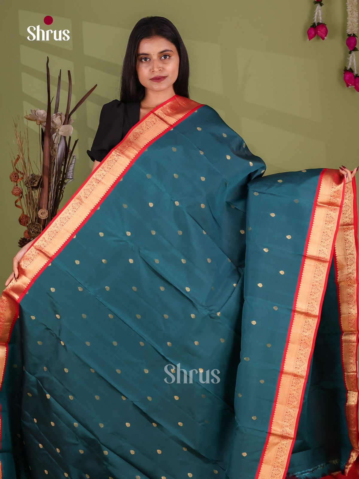 Kanchipuram-halfpure Saree - EJ17050